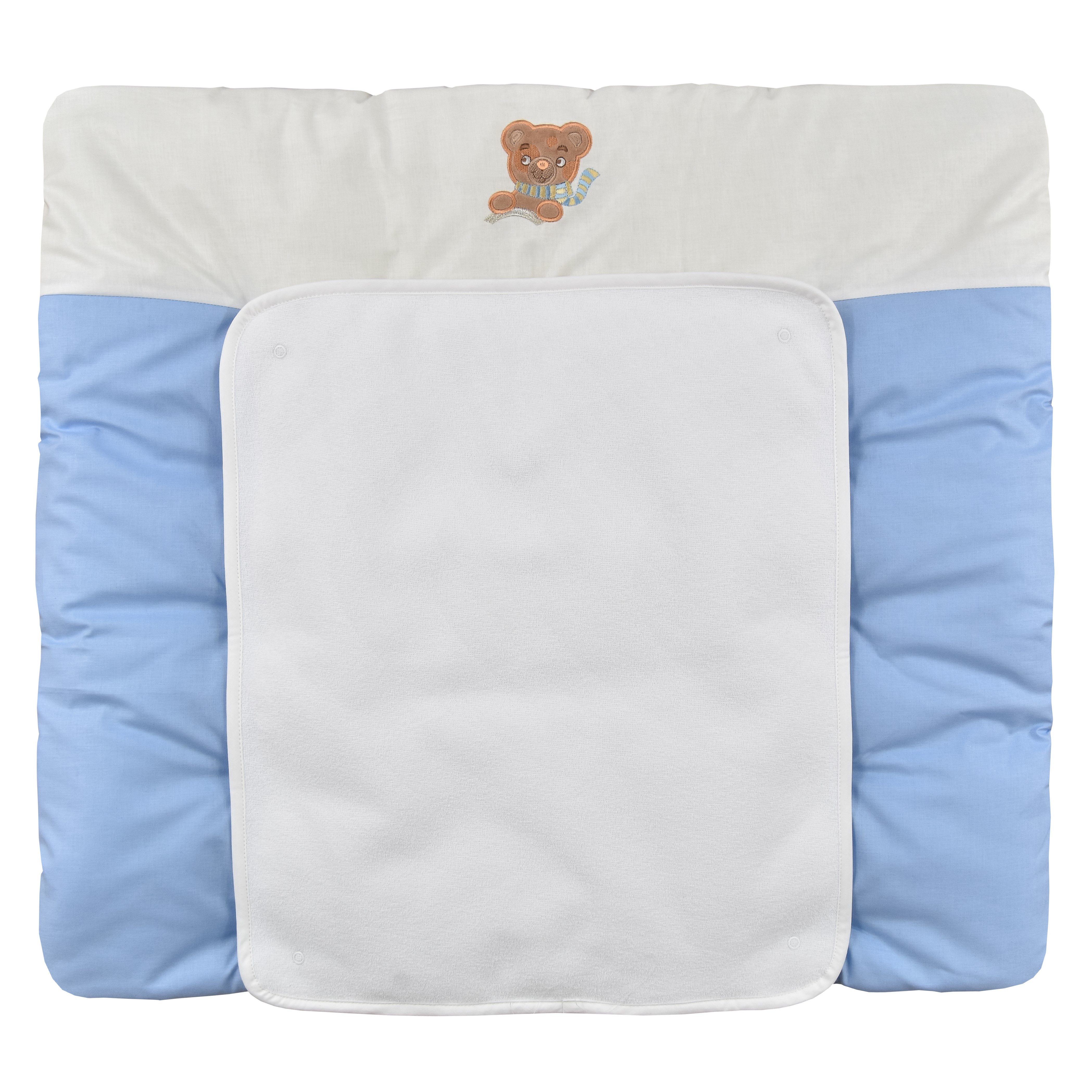 Baby-Delux Wickelauflage Baby Wickeltischauflage 70x75 cm, Wickelunterlage Abnehmbare Frotteeauflage, Waschbar, Weich Gepolstert