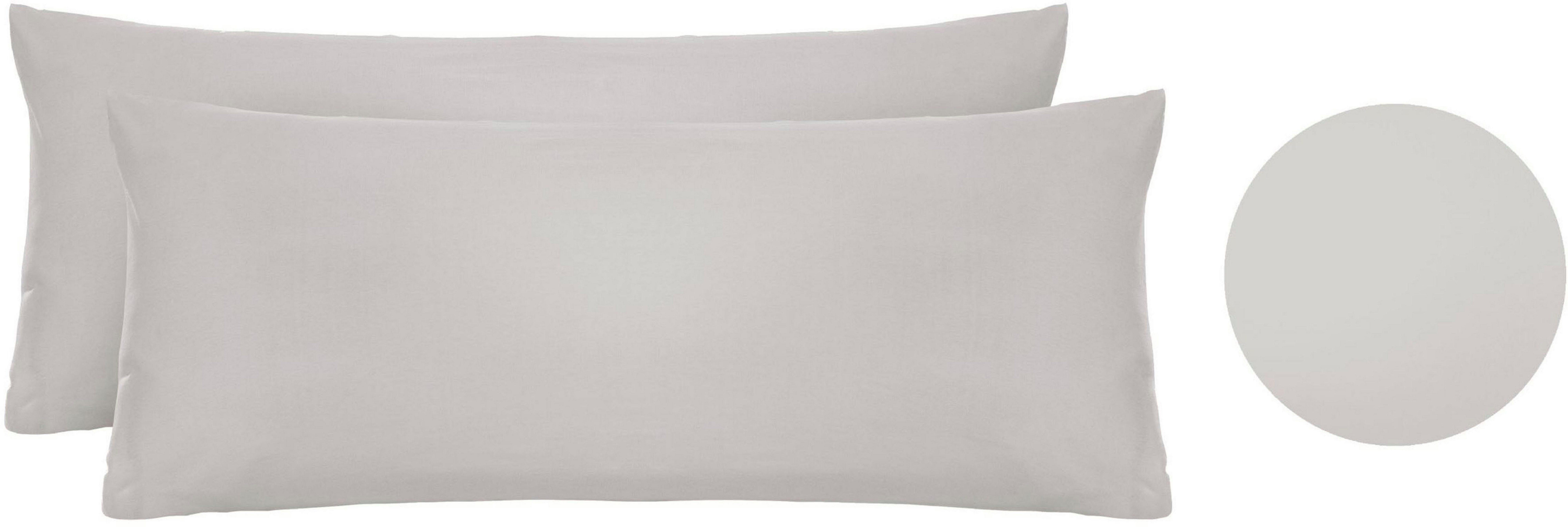 Biberna Kissenbezug Michi Feinjersey mit Reißverschluss, (2 Stück), verschiedene Größen, Feinjersey Kissenhülle aus 100% Baumwolle – Bild 3 von 5