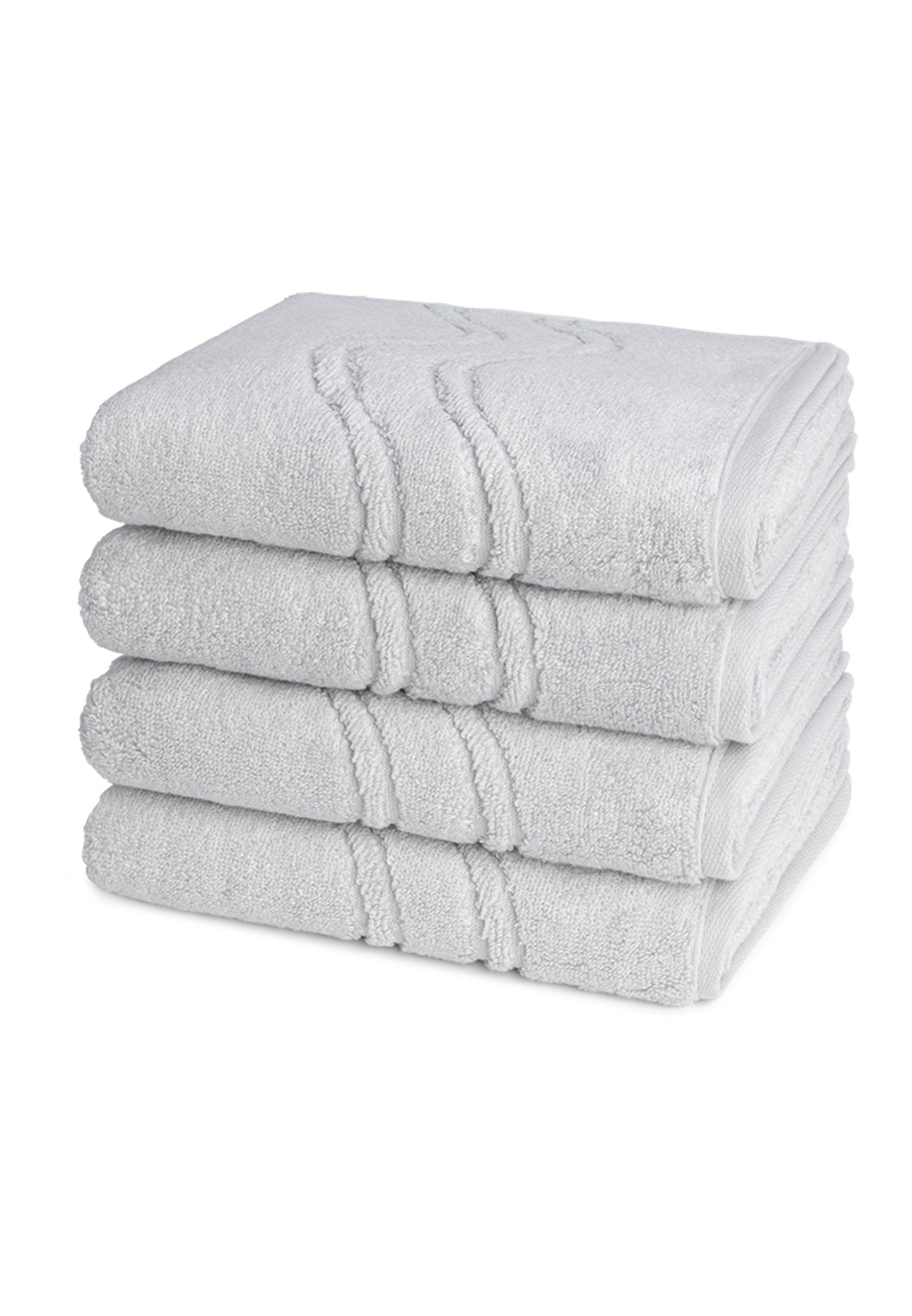 ROSS Handtuch Set Cashmere feeling, Walkfrottee (Spar-Set, 4-St), 4 X Handtuch - im Set - Baumwolle - Saugfähiger und sehr weicher Griff