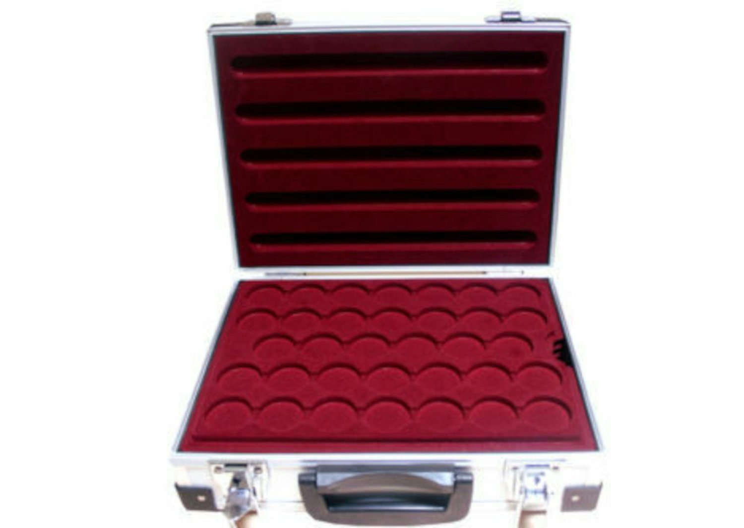 MC.Sammler Aufbewahrungsbox MC.Sammler Alu Münzkoffer inkl 5 Münztableaus v günstig online kaufen