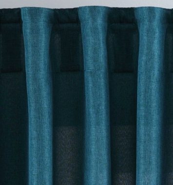 Vorhang, Gardinenbox, verdeckteSchlaufen (2 St), transparent, Leinen-Optik, Cationic »JENA« Blickdicht Leinen Optik Meliert extra Breit 2019037-2