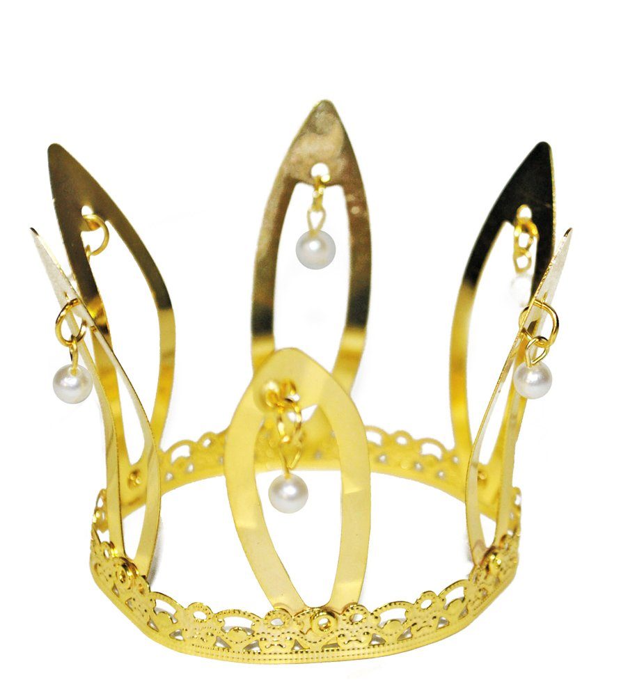 Funny Fashion Prinzessin-Kostüm »Krone aus Aluminium - Gold, Kleine Krone  Zubehör Faschingskostüm Froschkönig Königin« online kaufen | OTTO