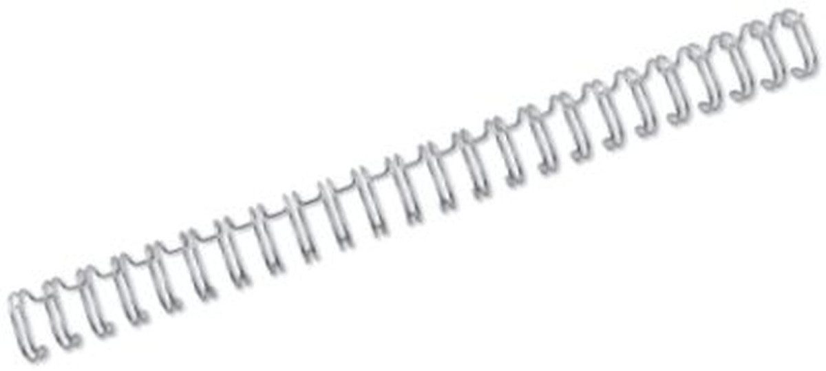 GBC Thermo-Bindemappe Drahtbinderücken WireBind A5 8mm VE=100 Stück silber, (