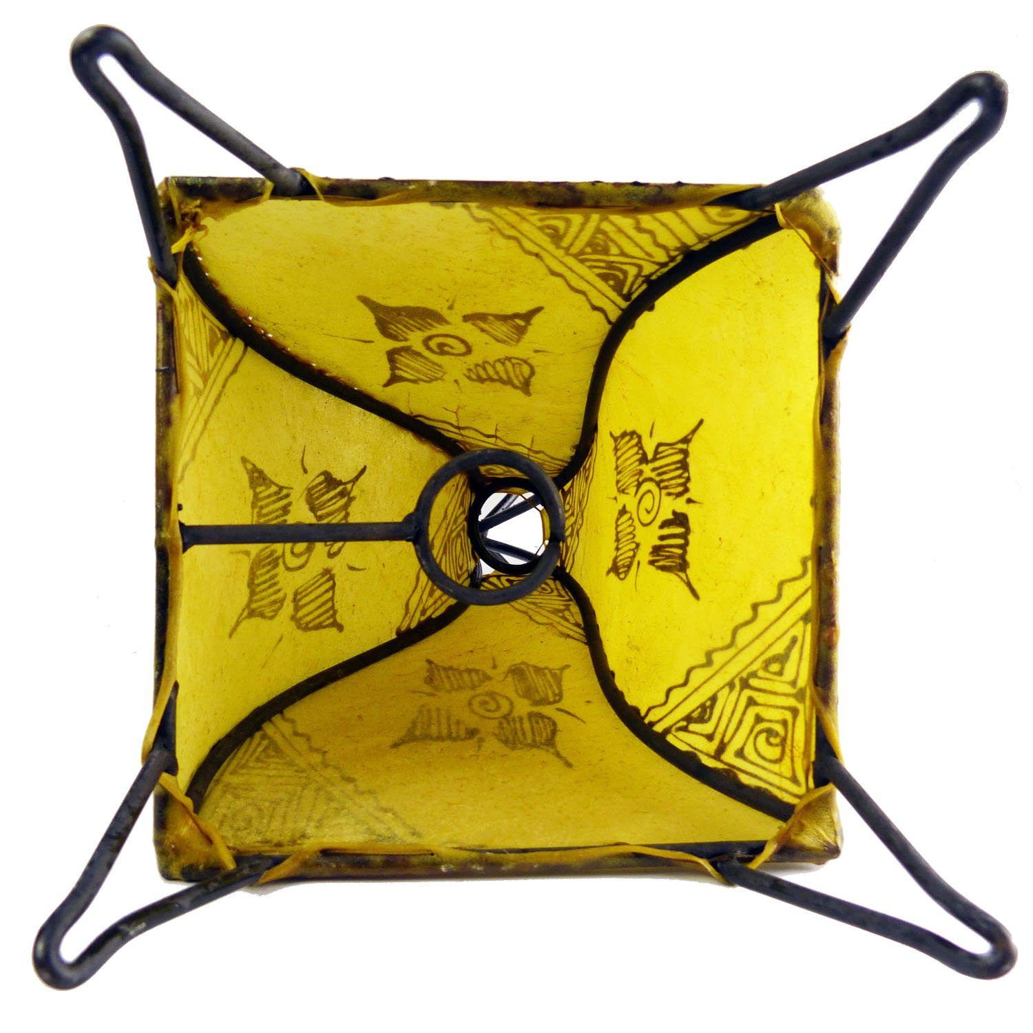 SIMANDRA Stehlampe marokkanische Lederlampe Mellah Orient 35-38 cm, ohne Leuchtmittel