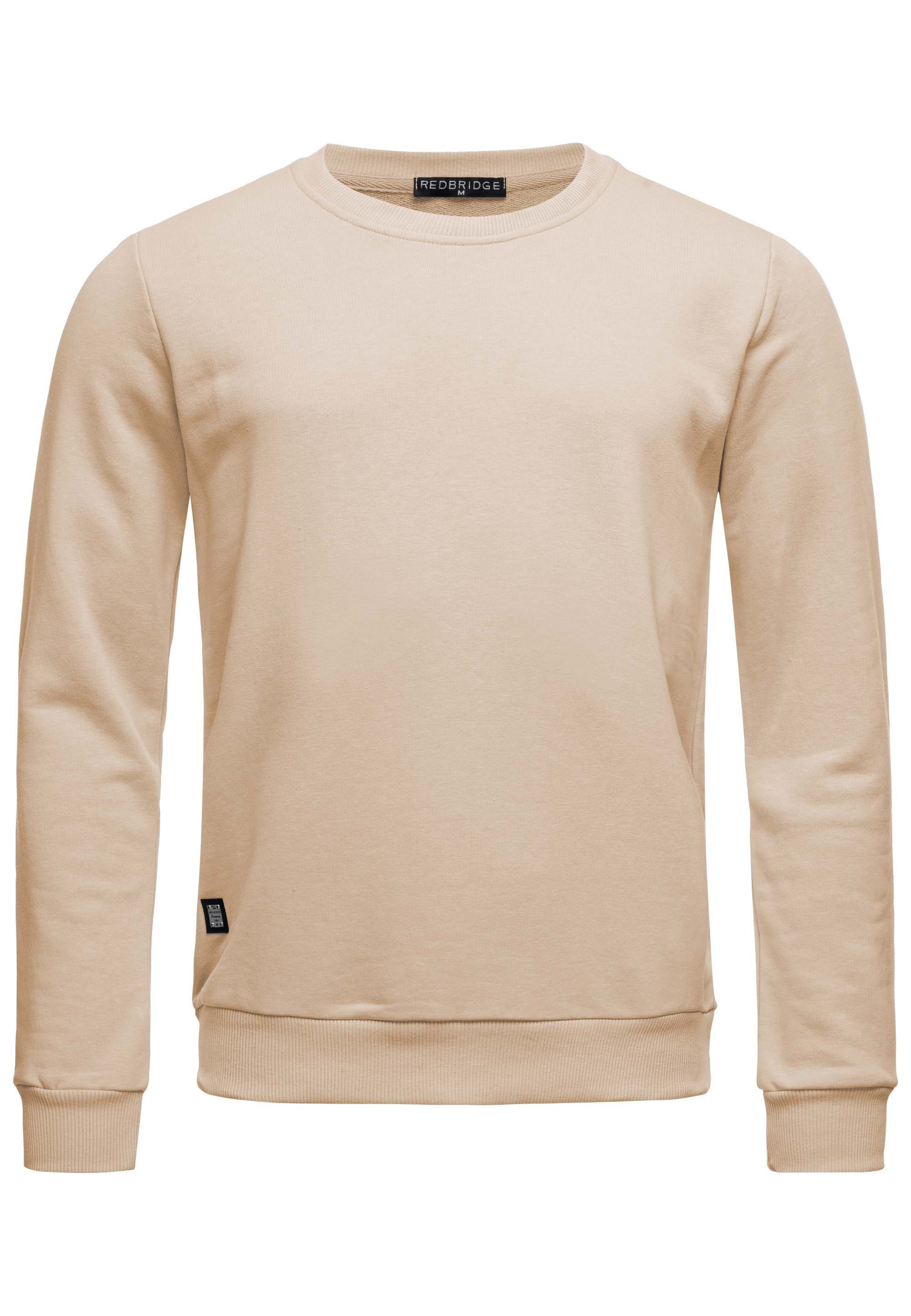 RedBridge Sweatshirt Basic Langarmshirt - Rundhals, günstig online kaufen