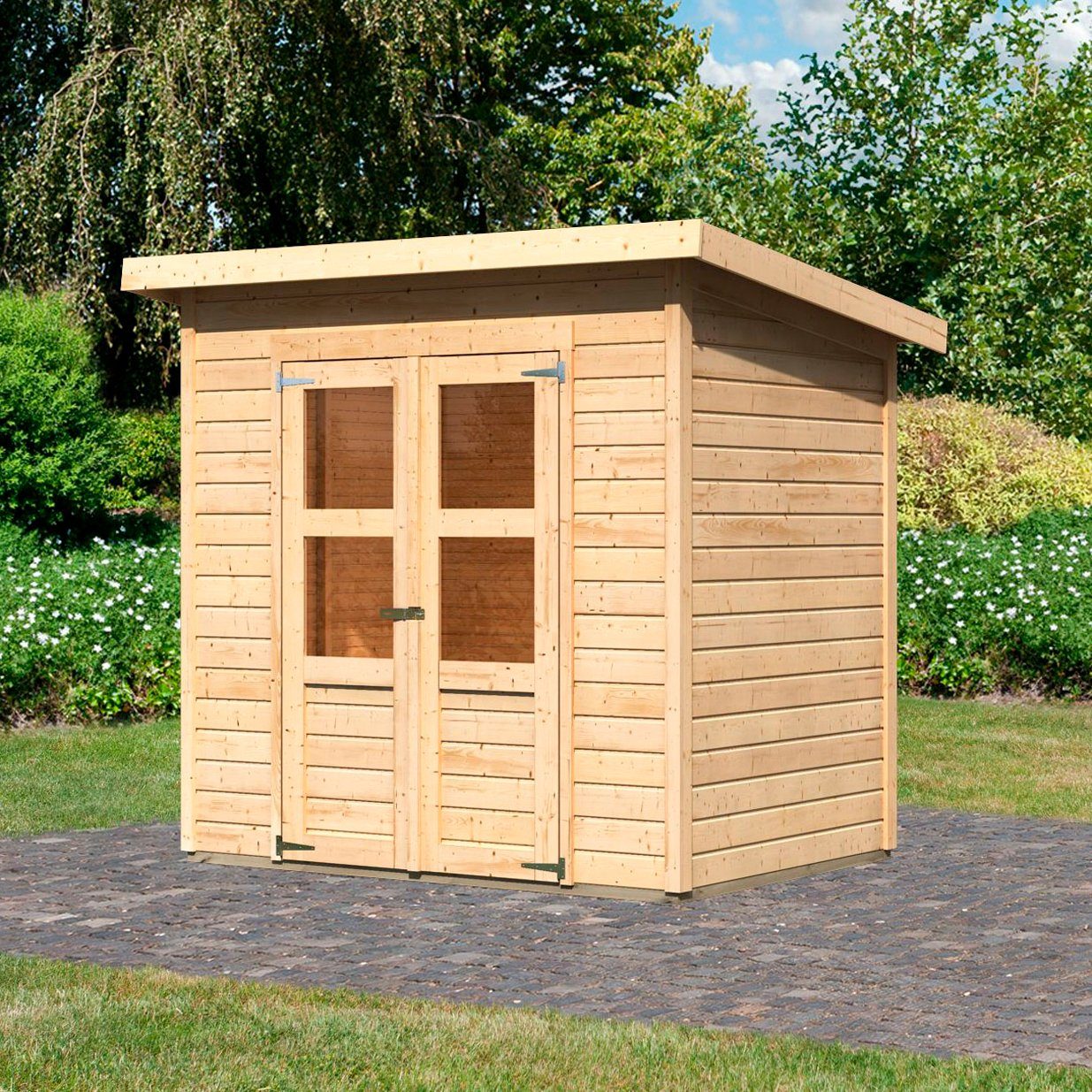 Merseburg cm Gartenhaus 3, Karibu 240x175 BxT: