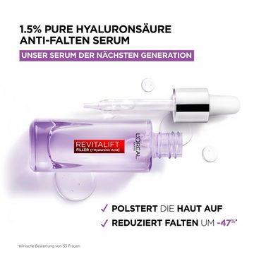 L'ORÉAL PARIS Gesichtsserum L'Oréal Paris Revitalift Filler Anti-Falten Serum, mit Hyaluron