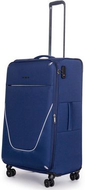 Stratic Weichgepäck-Trolley Strong L, navy, 4 Rollen, Reisekoffer großer Koffer Aufgabegepäck TSA-Zahlenschloss