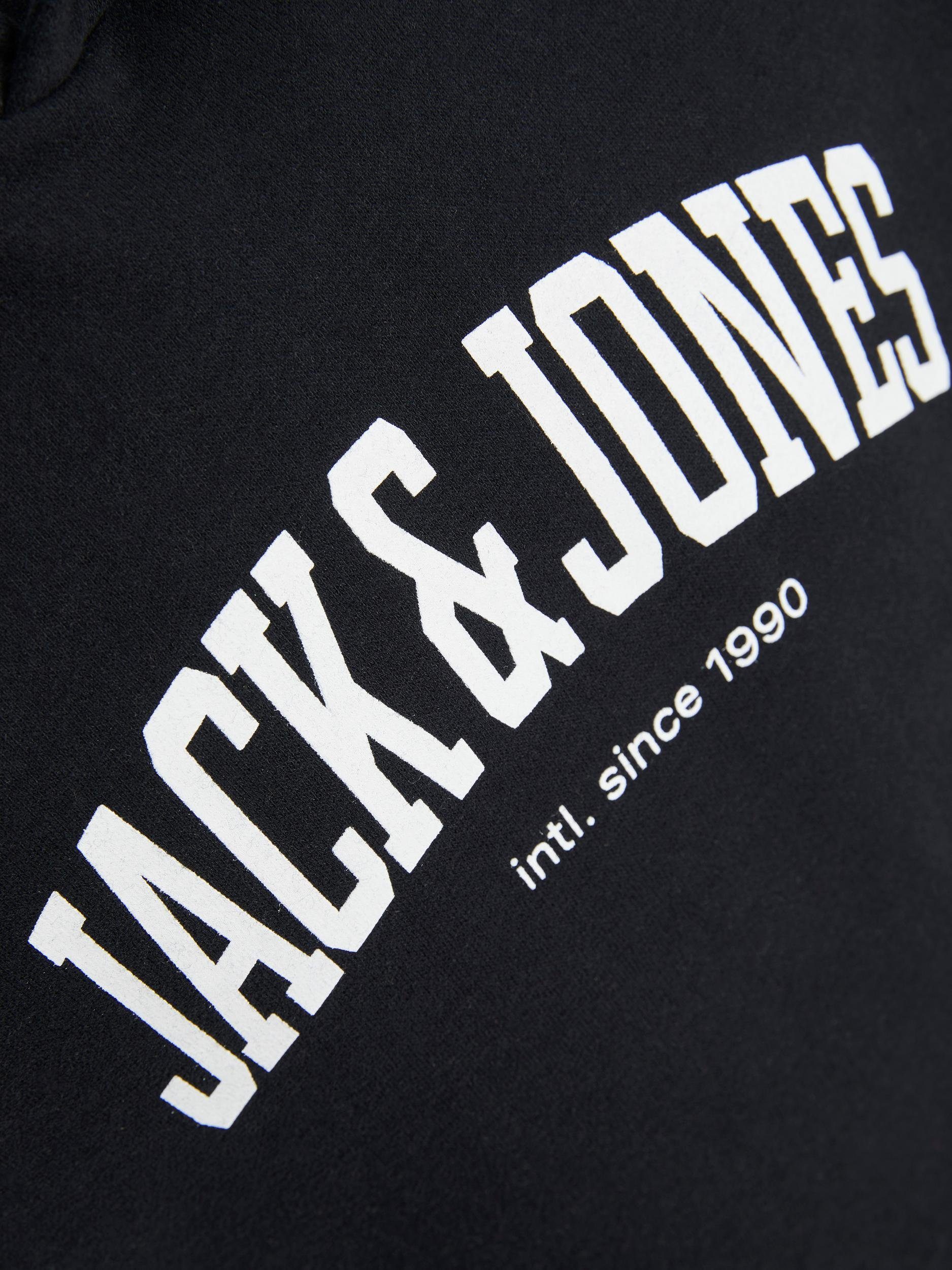 JNR JJEJOSH HOOD & Jack Junior Jones SWEAT SN Black Hoodie