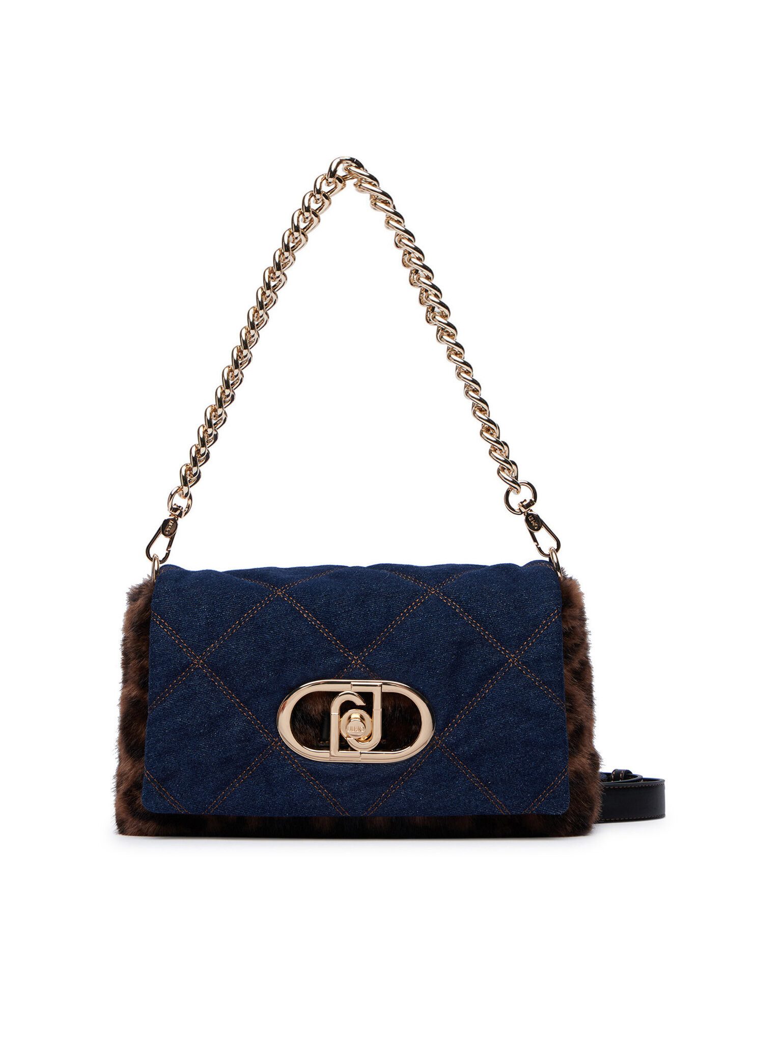 Liu Jo Handtasche M CROSSBODY - Crossbody Bag mit Kette und Steppung