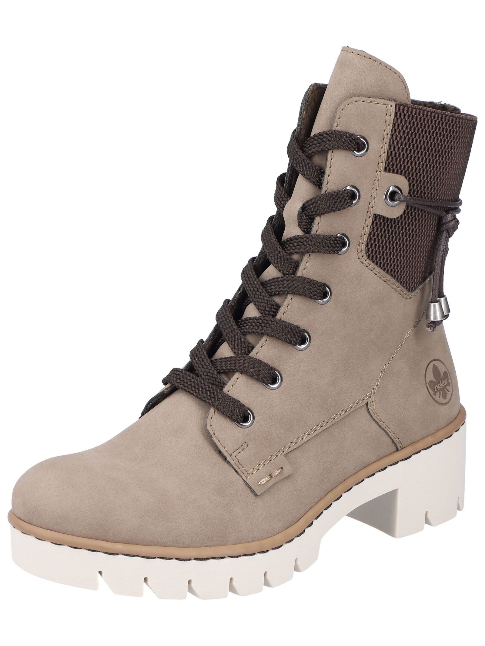 Stiefelette Lederimitat Schnürstiefelette