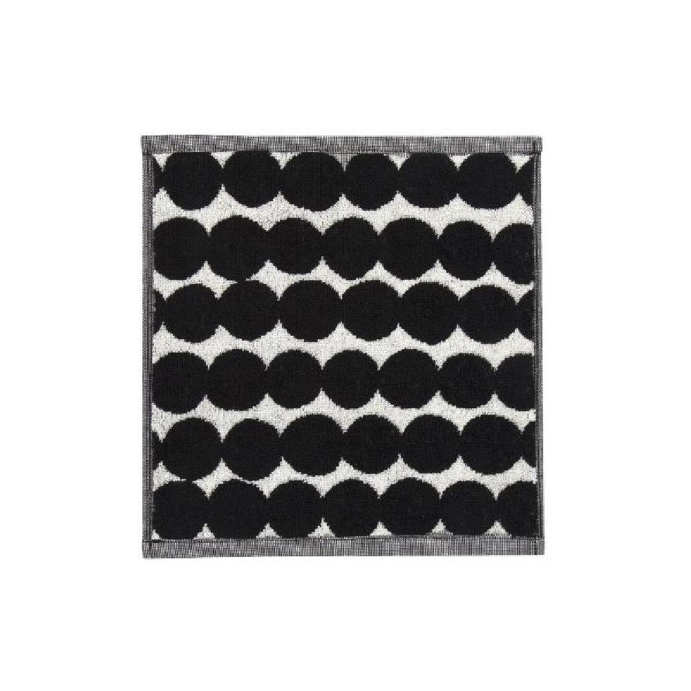 Marimekko Badetücher Mini-Handtuch Räsymatto Weiß-Schwarz (30x30cm) günstig online kaufen