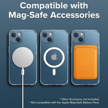 CoolGadget Handyhülle Premium Silikon Handy Case für iPhone 14 Plus 6,7 Zoll, Hülle Transparent Schutzhülle kompatibel mit MagSafe Zubehör