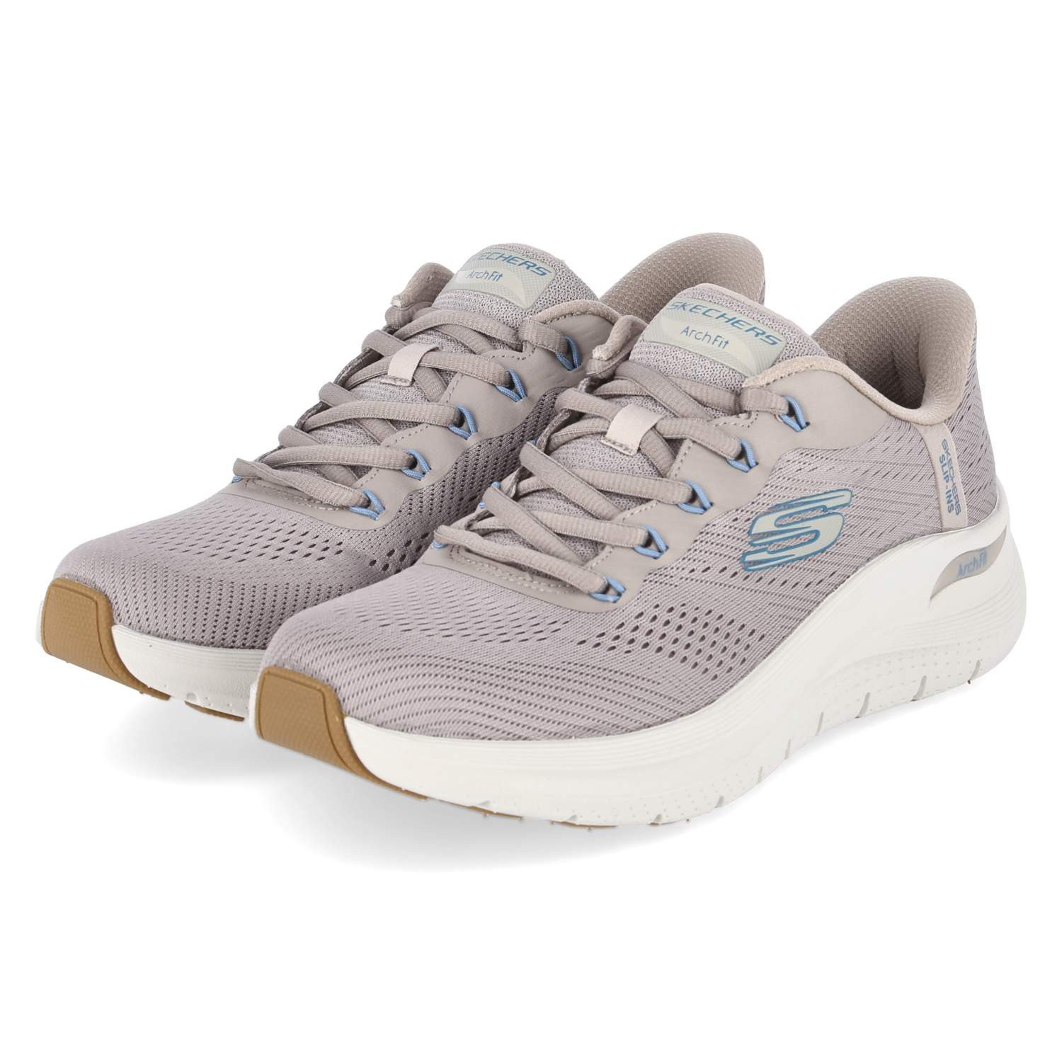 Skechers Skechers 232712 TPBL Herren Textil taupe Schnürschuh