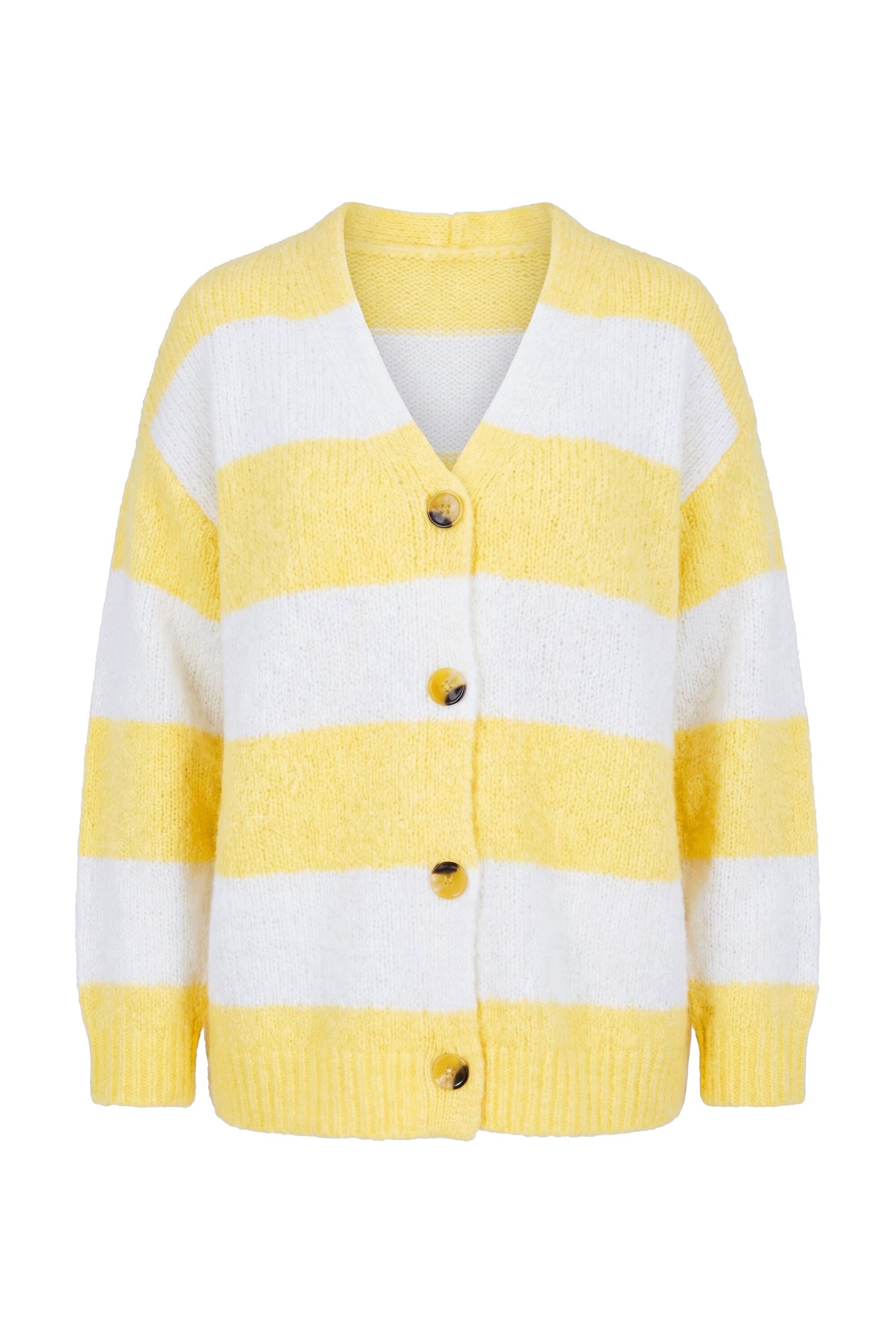 Studio Untold Strickjacke Strickjacke Oversize Shape Blockstreifen