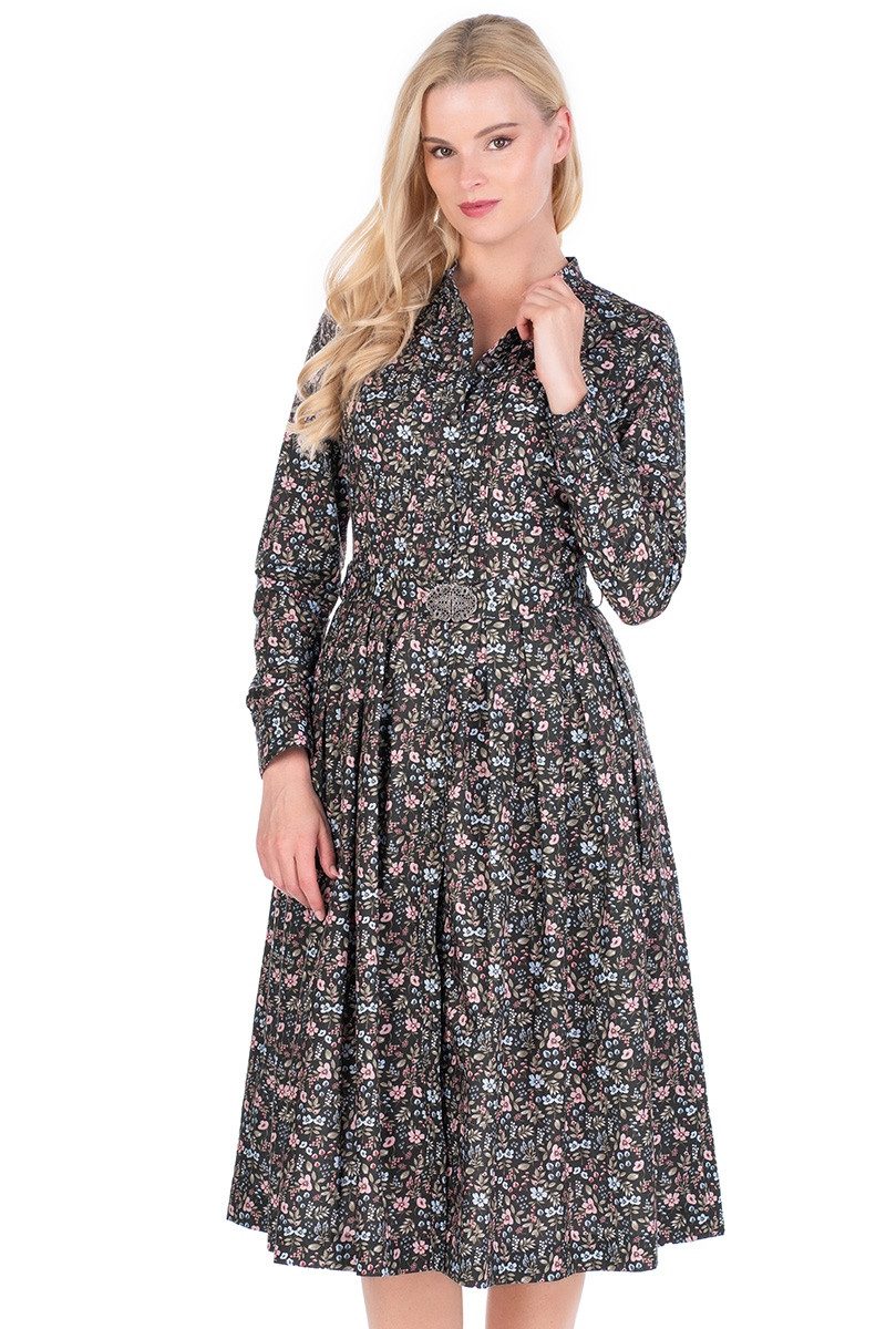 Berwin & Wolff Trachtenkleid Hemdblusenkleid - FLORINA - olivgrün günstig online kaufen
