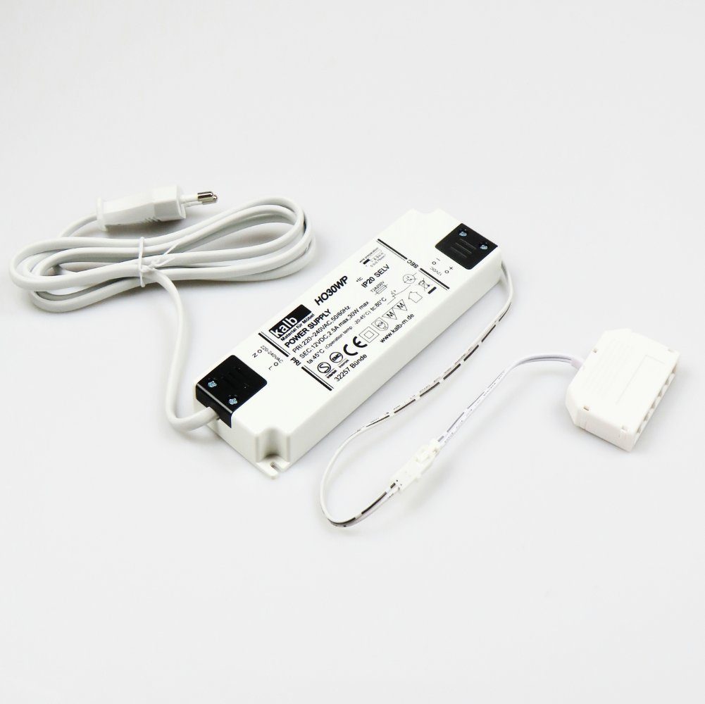 kalb kalb LED Netzteil 12V 30/60W Trafo Treiber Adapter LED Mini-Stecker Netzteil