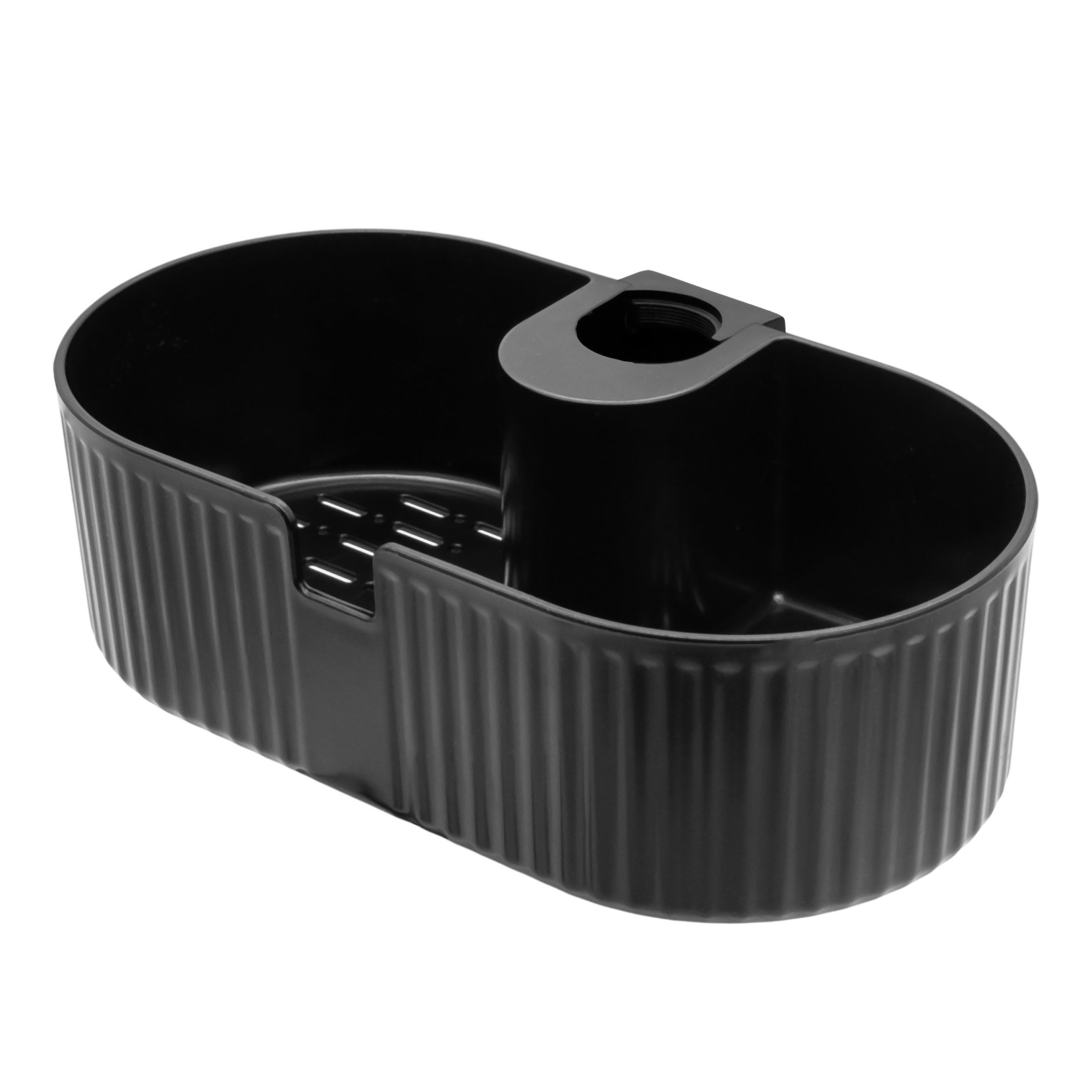 Spetebo Duschregal Duschablage ohne Bohren schwarz - 24 x 13 cm, Anzahl 1-tlg., Stabil, pflegeleicht und wasserbeständig