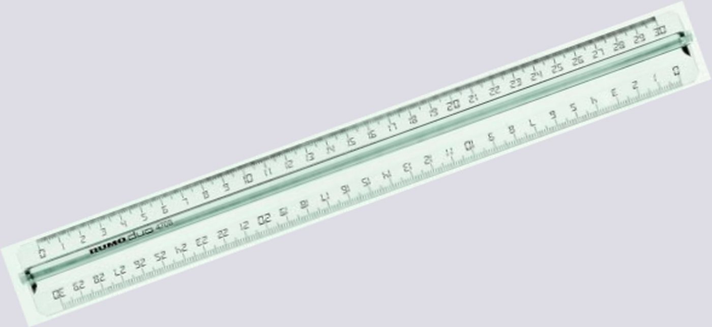 Thumbnail - Rumold Lineal Griffleistenlineal Kunststoff transparent 30cm