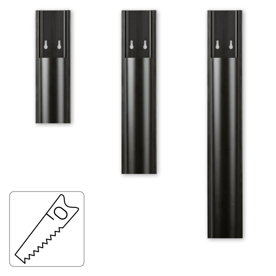 Hama Kabelkanal Kabelkanal, selbstklebend, halbrund, 100 x 7 x 2,1 cm, PVC, langwierig, robust, universell, plastikfrei