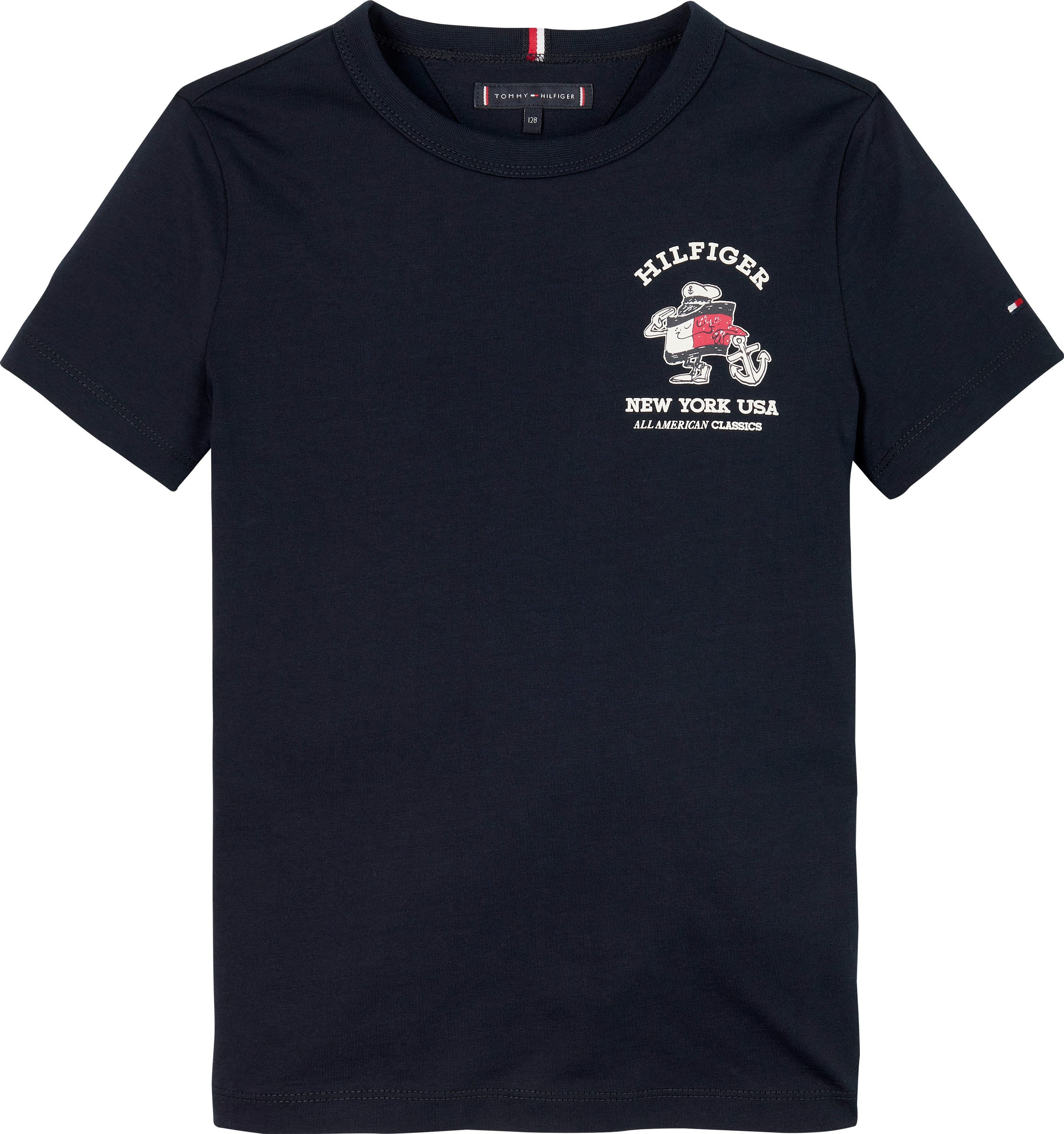Tommy Hilfiger T-Shirt FLAG FUN TEE SS mit Grafik-Logo