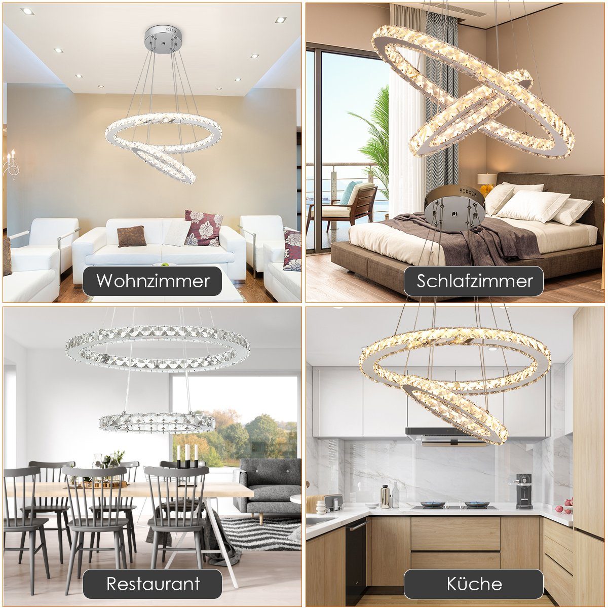 OULENBIYAR Pendelleuchte 36/48 W Dimmbare LED günstig online kaufen