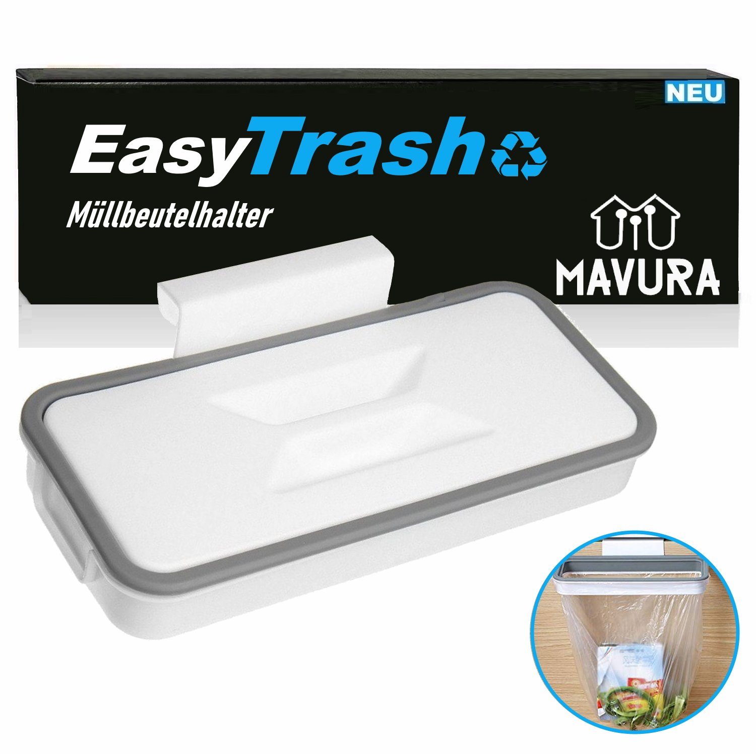 Mülleimer EasyTrash Müllsackhalter Hängender Müllsack Einbau Abfallsammler