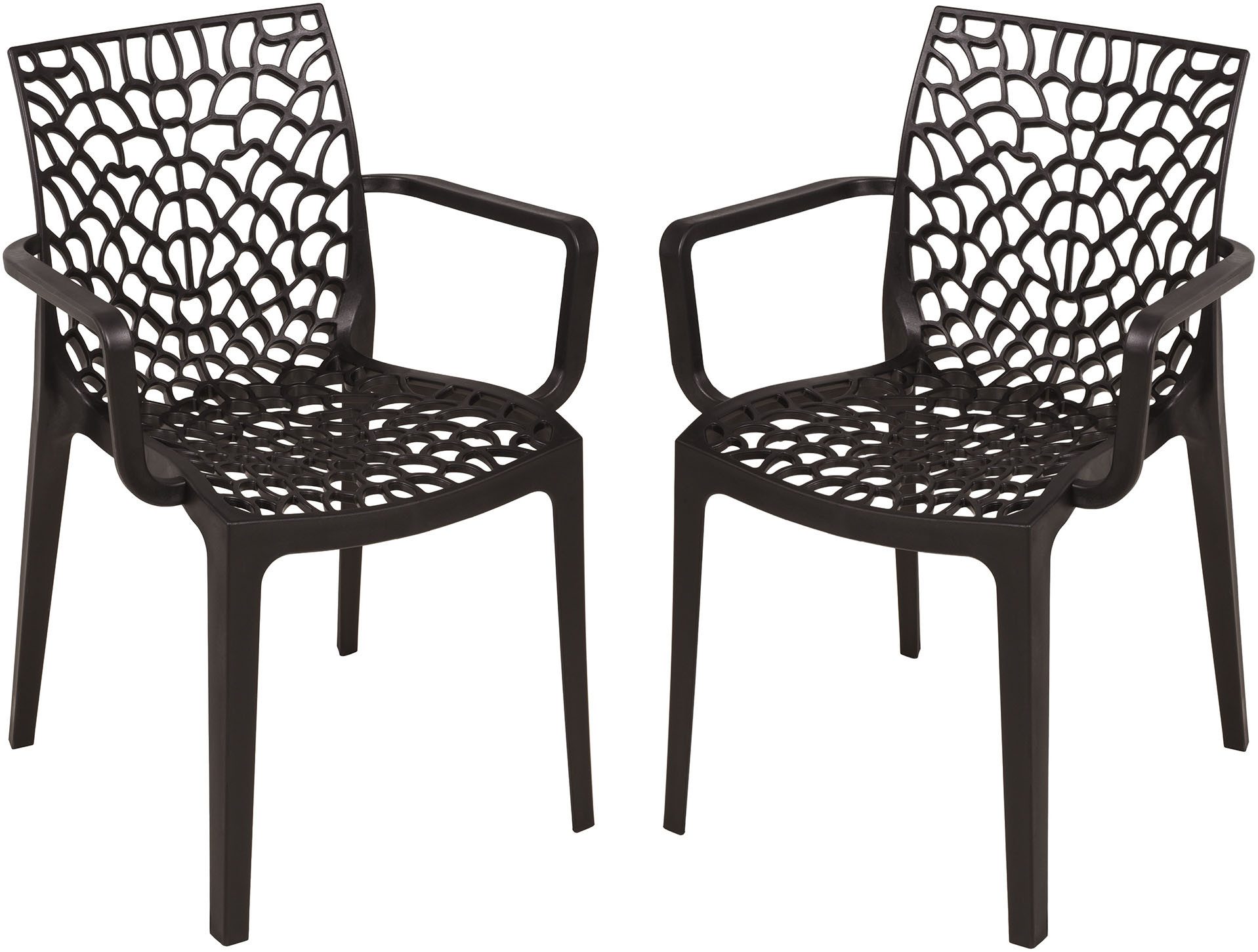 Garden Pleasure Stapelstuhl CALVERA (Set, 2 St), gefertigt ohne Verschraubungen