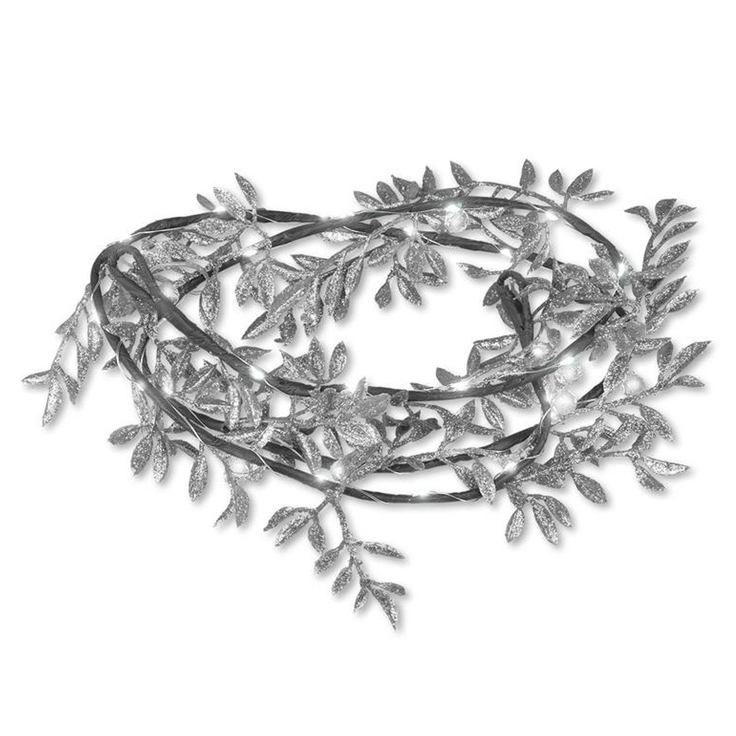 Moon in the room LEDGirlande »ML52SZ«, Lichterkette Silberne Blätter