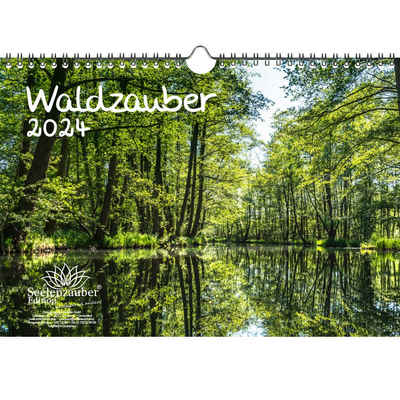 Seelenzauber Wandkalender Waldzauber DIN A4 Kalender für 2024 Baum Bäume Wald Natur- Seelenzaube