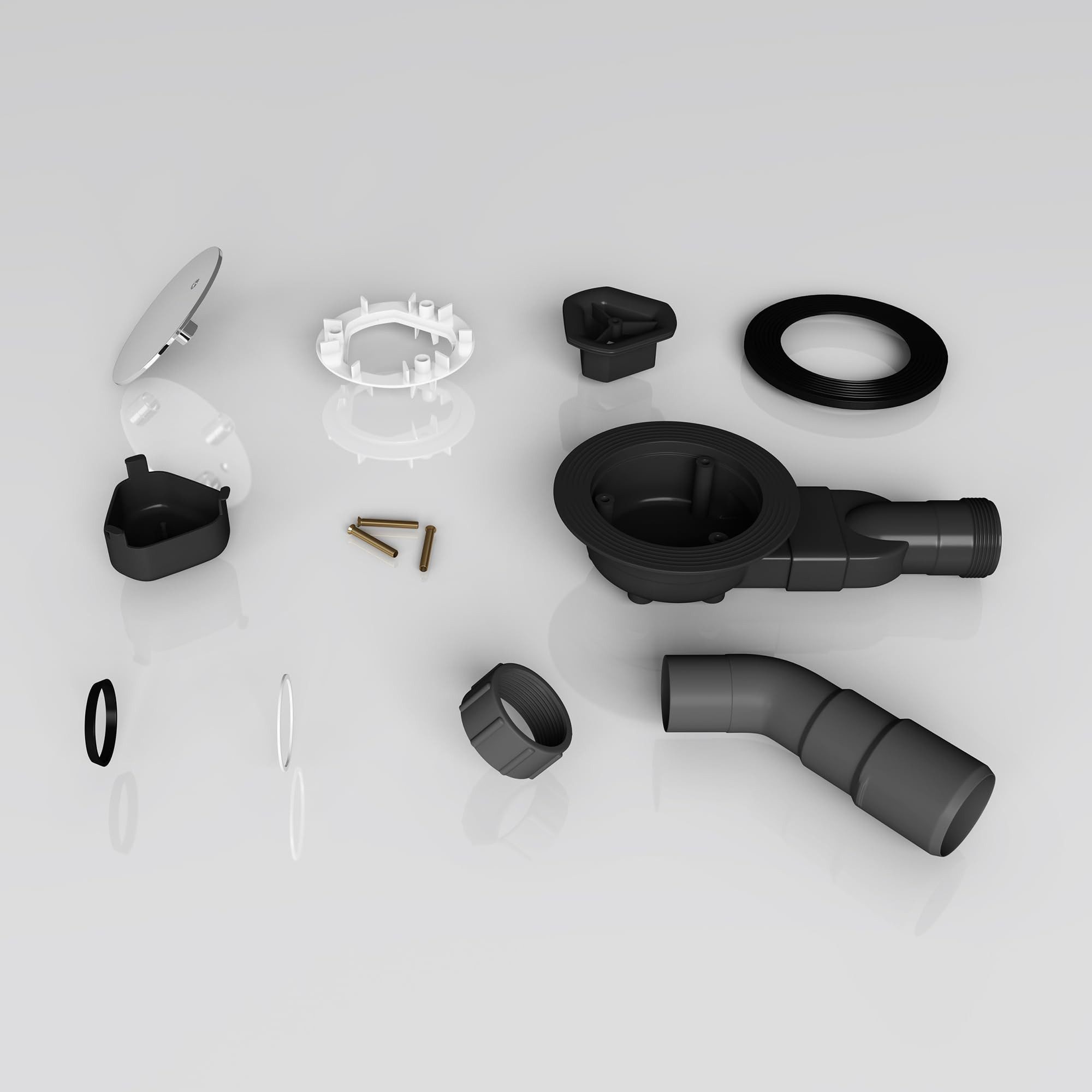 doporro Waschbeckenstöpsel Ablaufgarnitur für Duschwanne Duschablauf AL05 hohe Ablaufleistung, Ø 4 cm