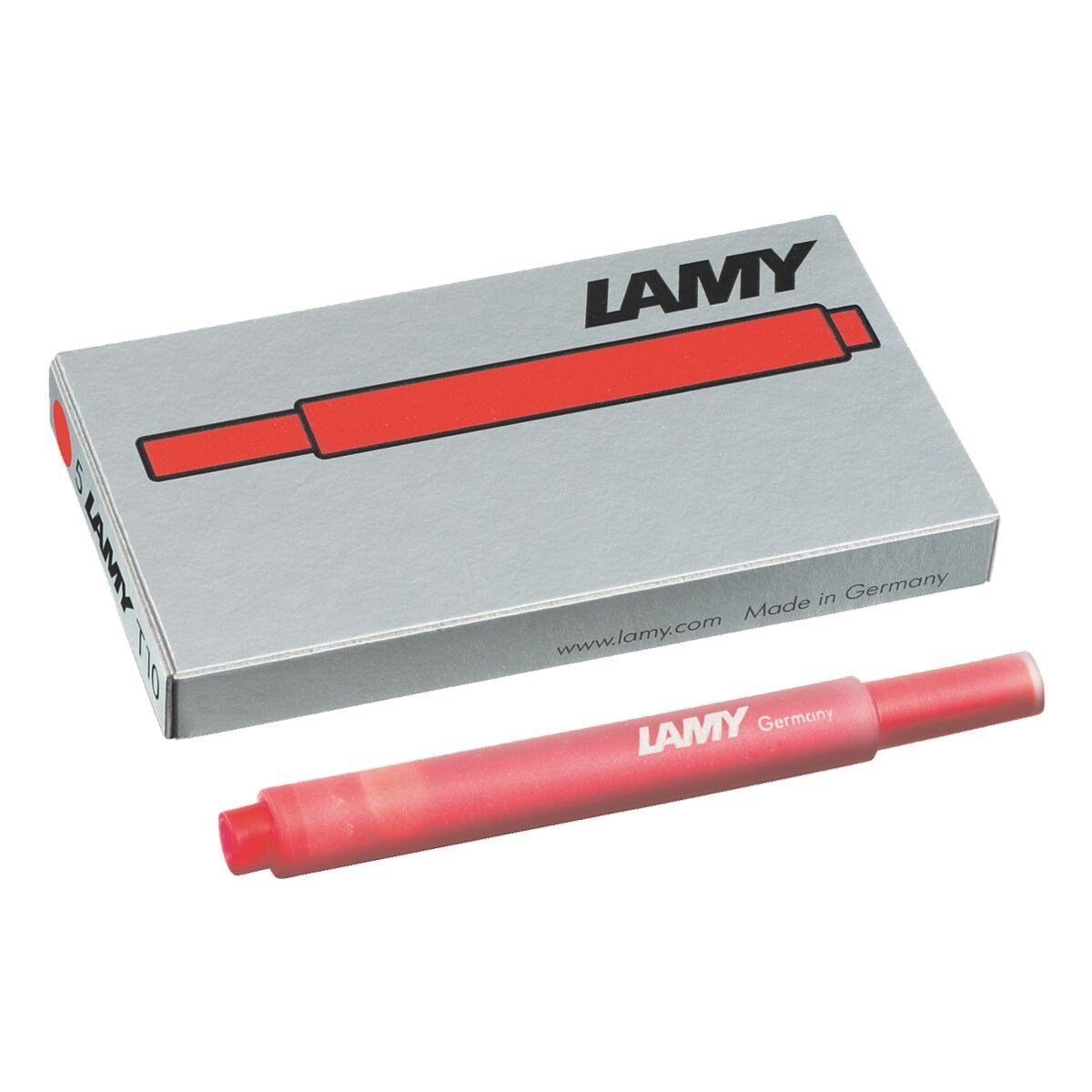 LAMY T 10 Großraumpatrone Tintenpatrone (5-tlg., auswaschbar, löschbar)