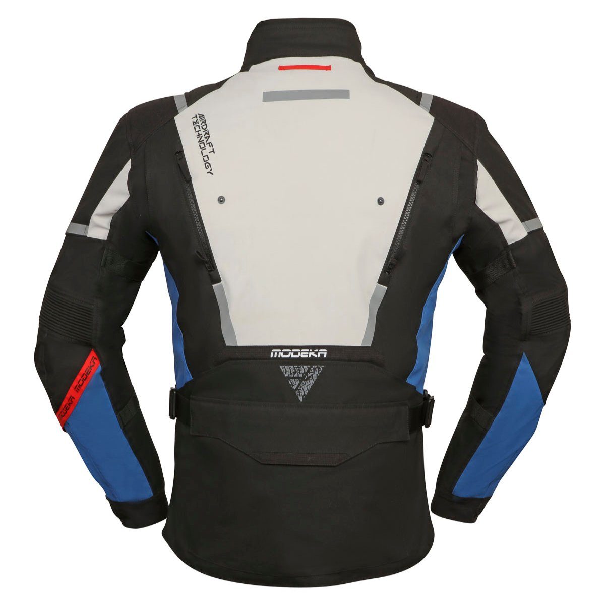 Motorradjacke blau Modeka hellgrau Textiljacke Trohn Modeka /