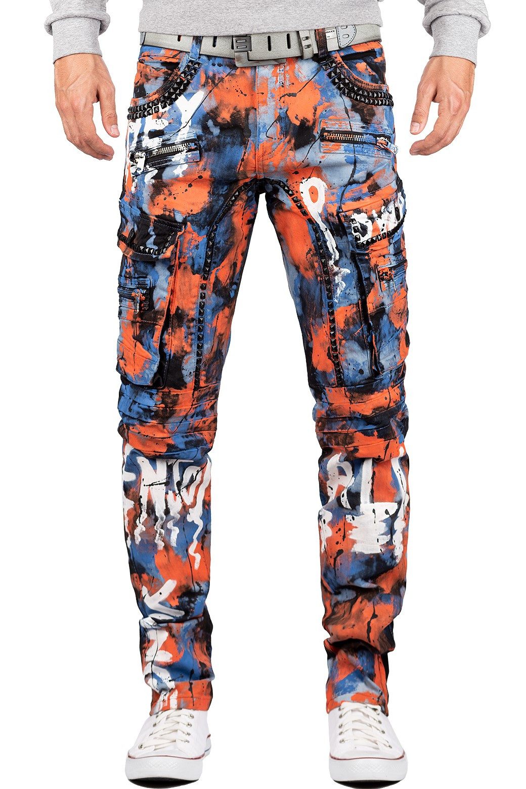 Cipo & Baxx Regular-fit-Jeans Herren regular fit Hose Stonewashed BA-CD587 günstig online kaufen