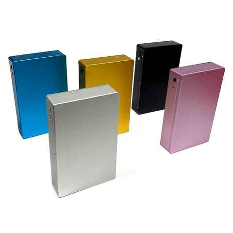 HAC24 Flip Case Zigarettenbox Aluminium Zigarettenetui Etui Spender, Metall Für 12 Zigaretten