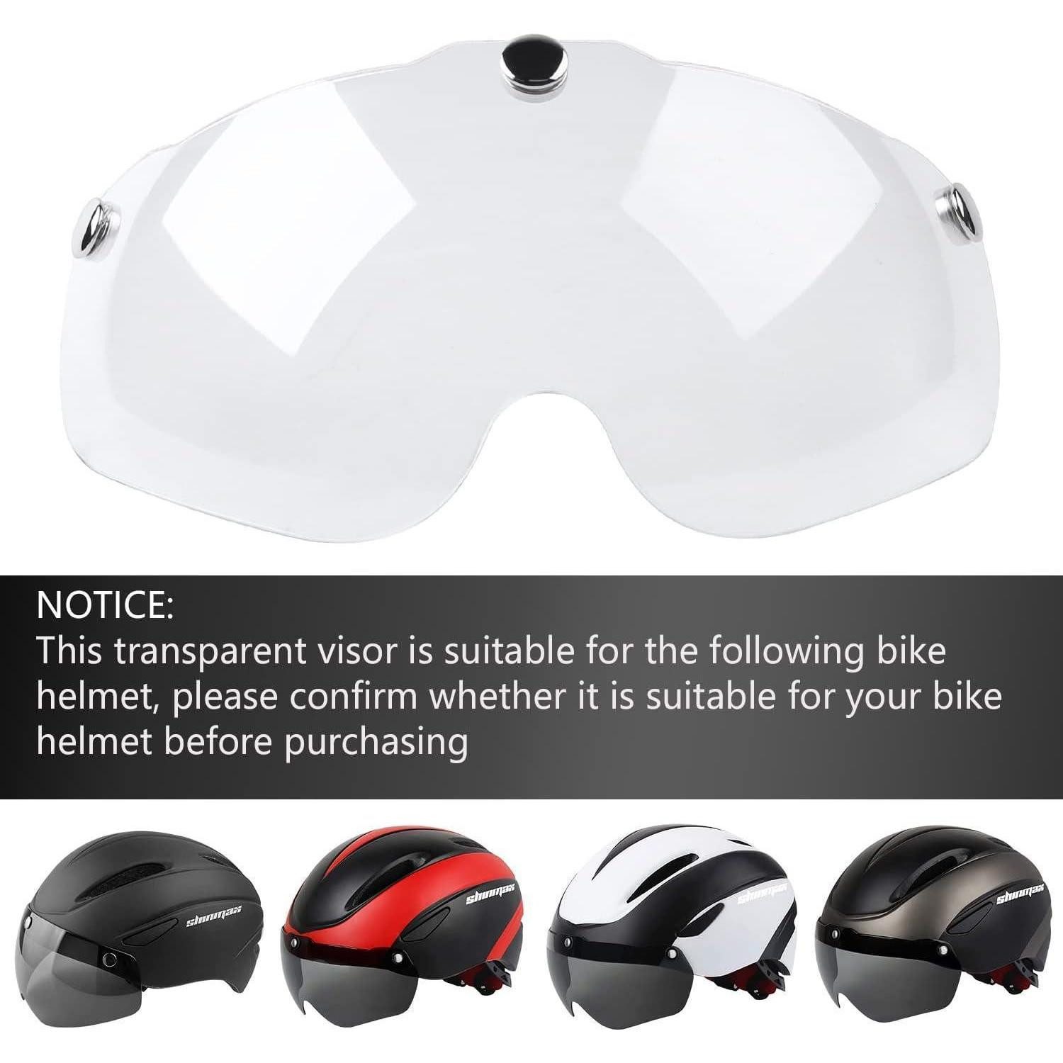 LuxusKollektion Fahrradhelm Fahrradhelm Visier abnehmbar magnetisch Rennrad MTB Transparent Visier