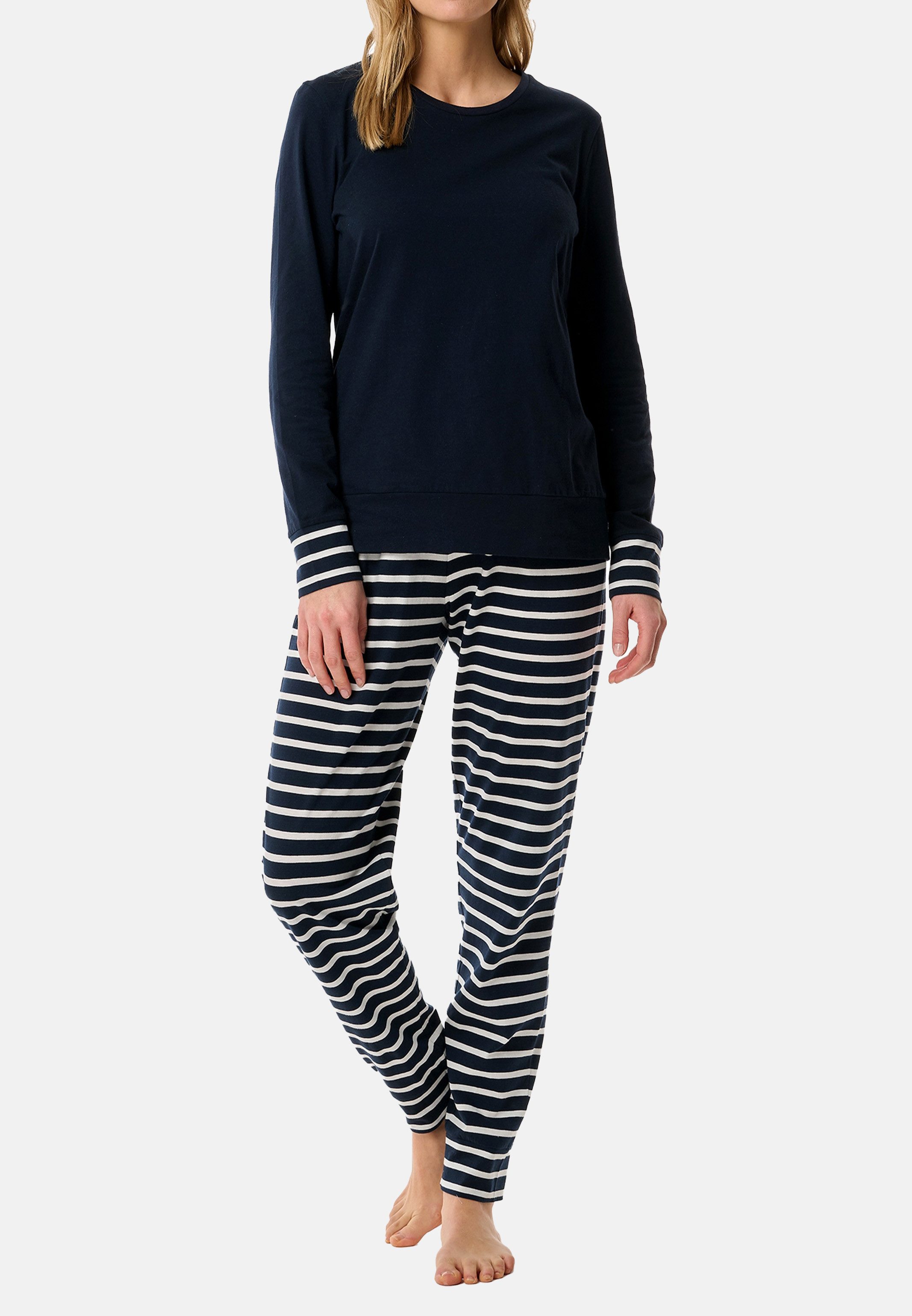 Schiesser Pyjama Casual Essentials (Set, 2 tlg) Schlafanzug - Baumwolle - A günstig online kaufen