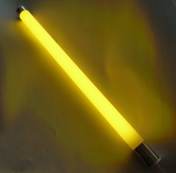 XENON LED Wandleuchte 5008 LED Leuchtstab Vision matt 10 Watt gelb 63 cm IP20 weißes Kabel, LED, Xenon / Gelb