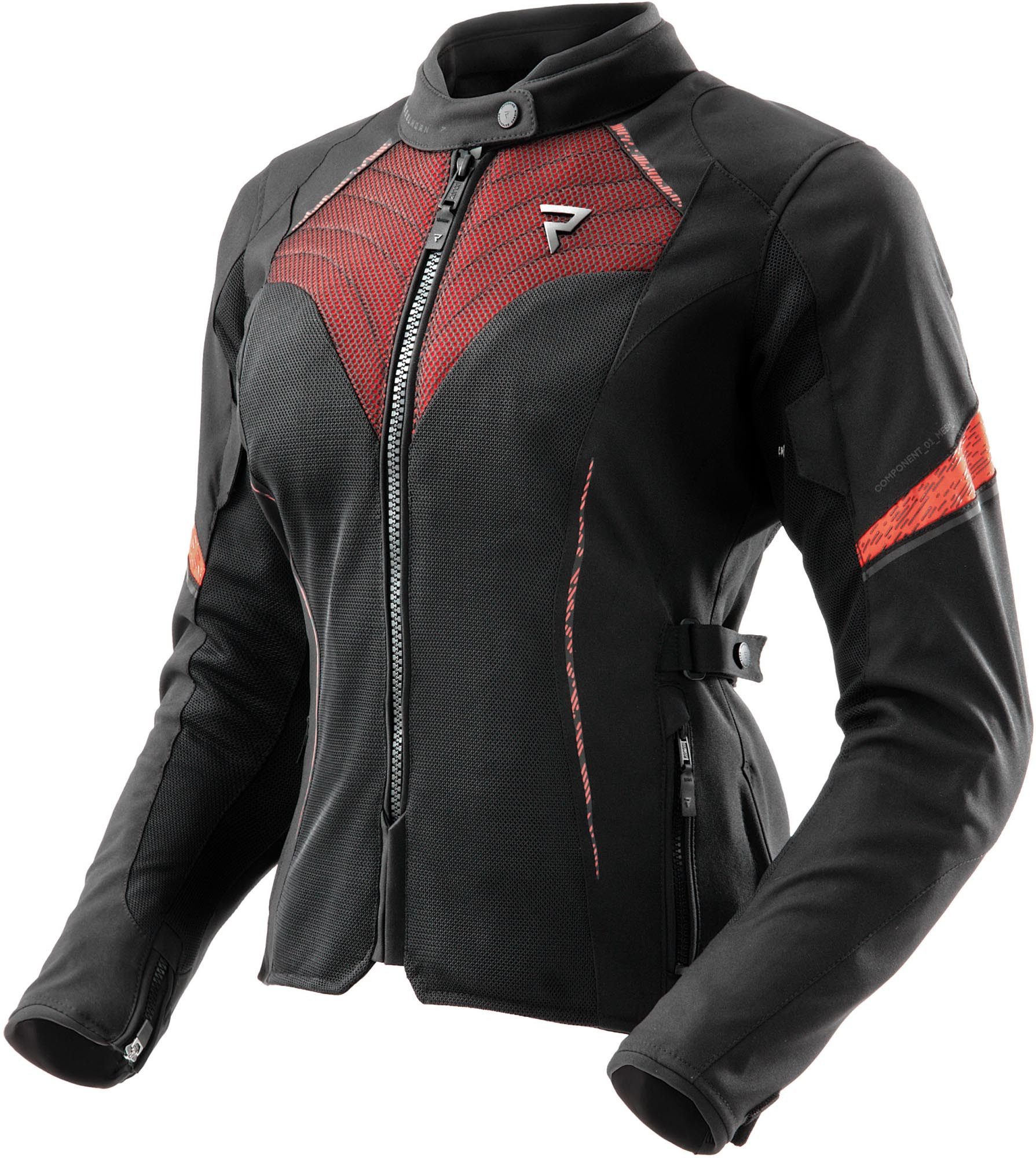 Rebelhorn Motorradjacke Jax wasserdichte Damen Motorrad Textiljacke Rückenprotektor enthalten,Verbindungsreißverschluss,Ellenbogenpro