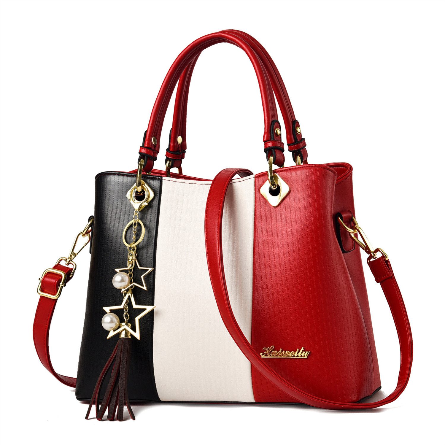 Henkeltasche Frauen Stylish Verstellbarer Riemen Tote Bag,Handtasche Leder