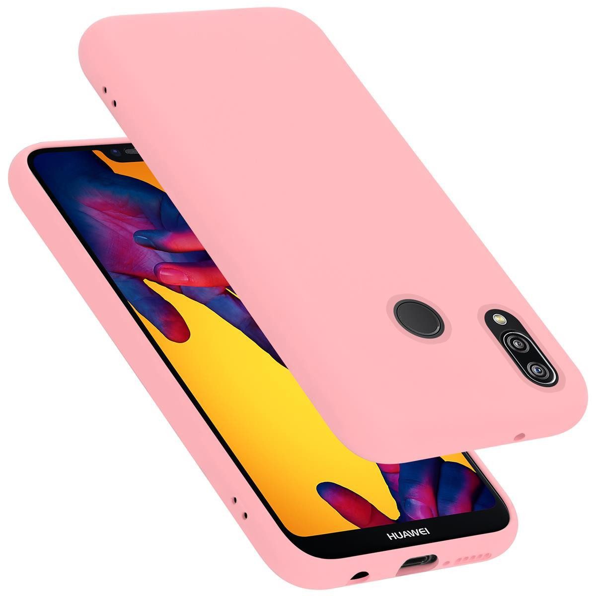 Cadorabo Handyhülle für Huawei P20 LITE 2018 / NOVA 3E Hülle Huawei P20 LITE 2018 / NOVA 3E, Flexible Hülle TPU Silikon Schutzhülle Back Cover Case
