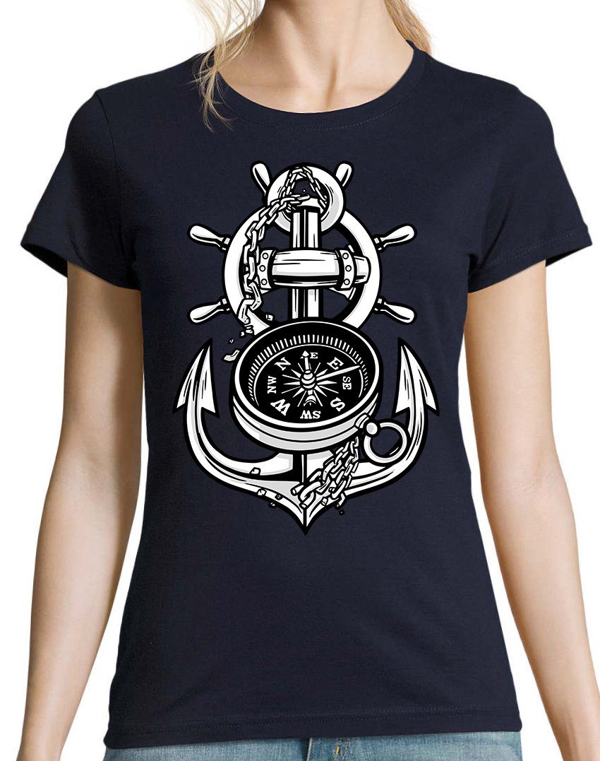 Youth Designz T-Shirt Anker Kompass Damen günstig online kaufen