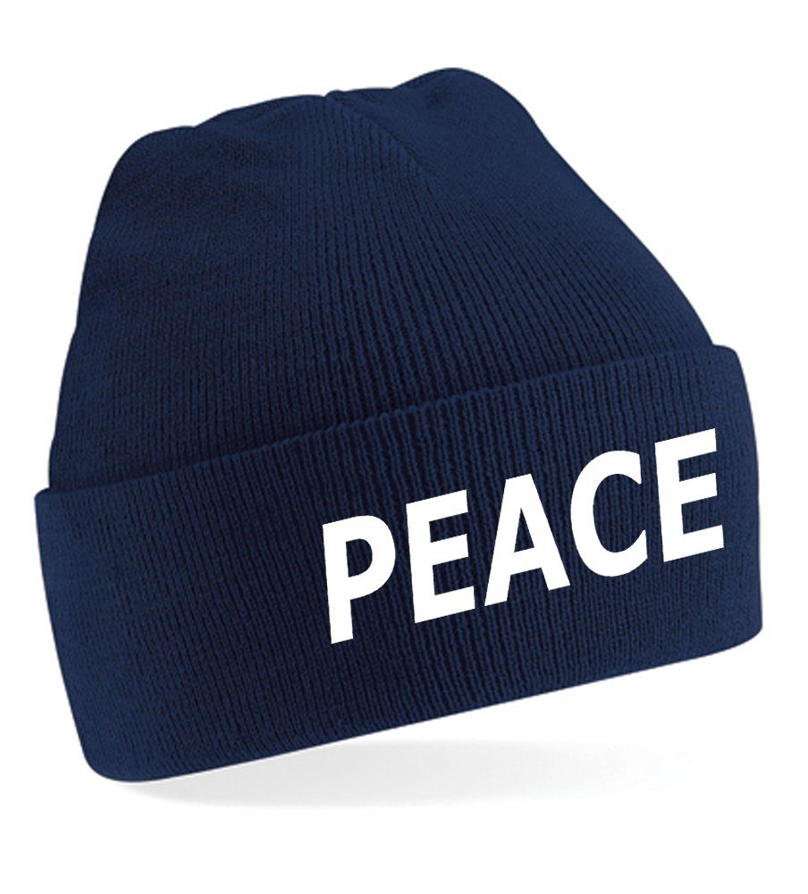 Blondie & Brownie Beanie Unisex Erwachsenen Mütze Peace Nato Frieden