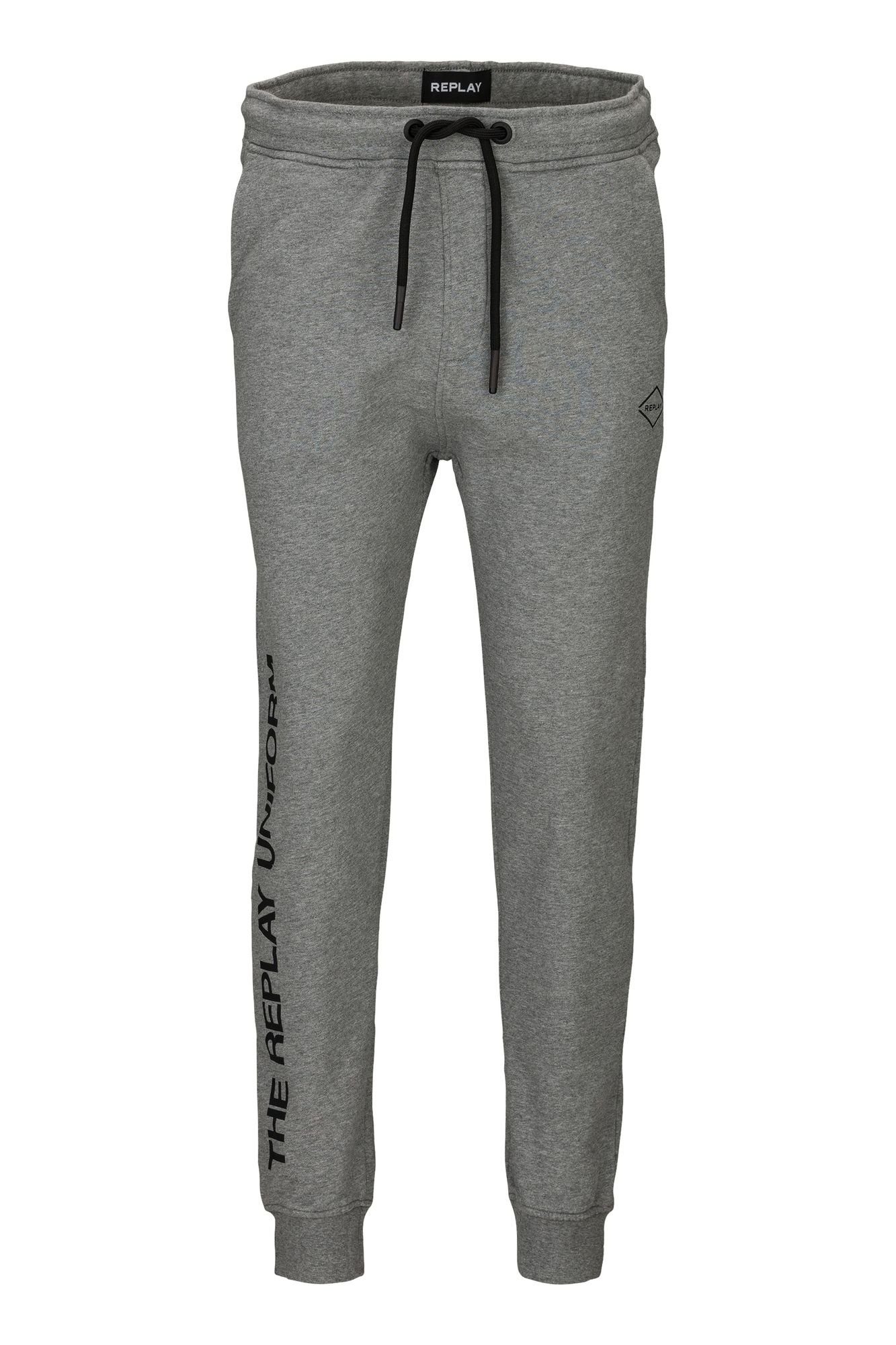 Replay Jogginghose Jogginghose mit seitlichem Aufdruck aus weichem BaumwolleSweatshirtstoff