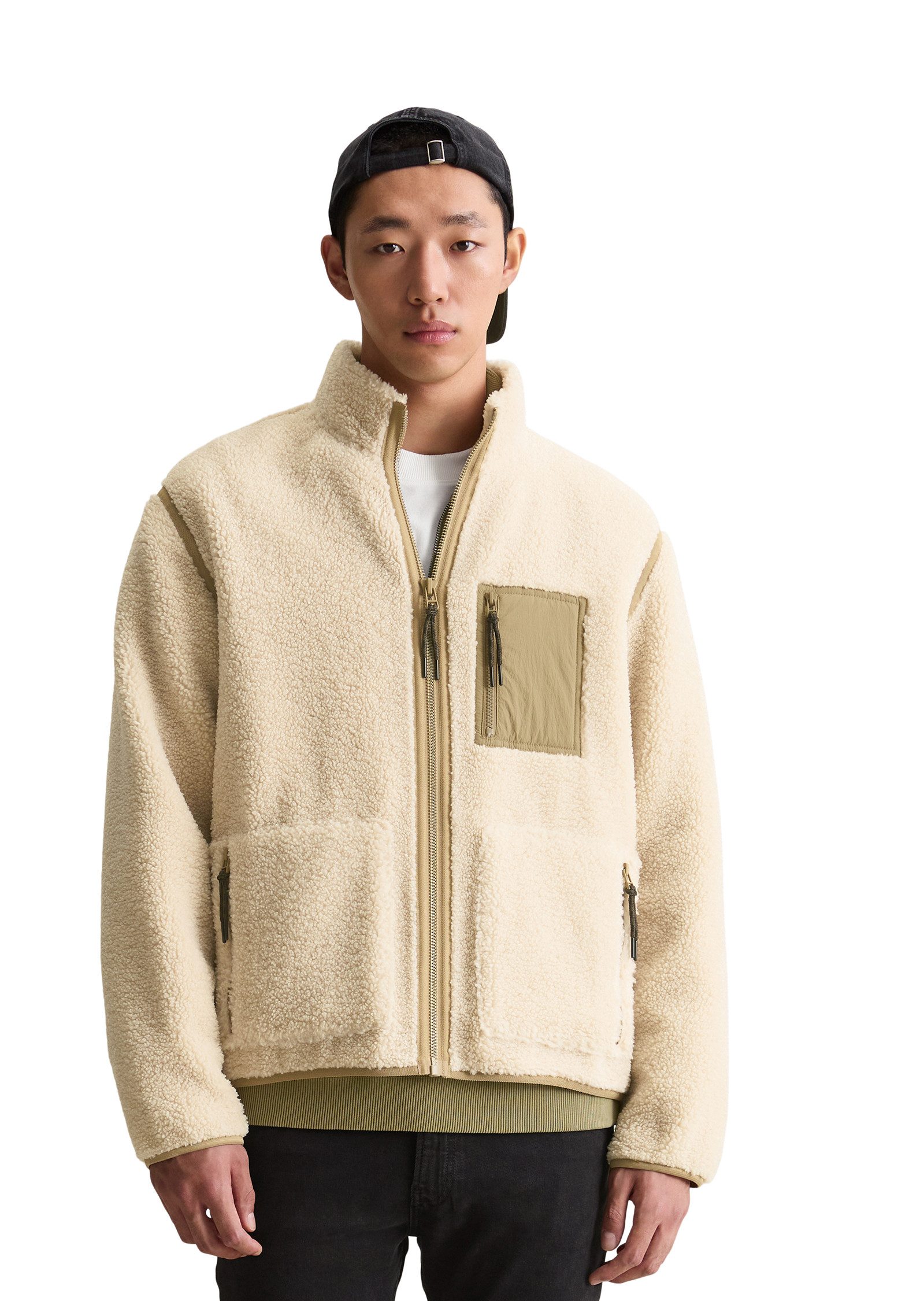 Marc O'Polo DENIM Fleecejacke Teddyjacke regular günstig online kaufen
