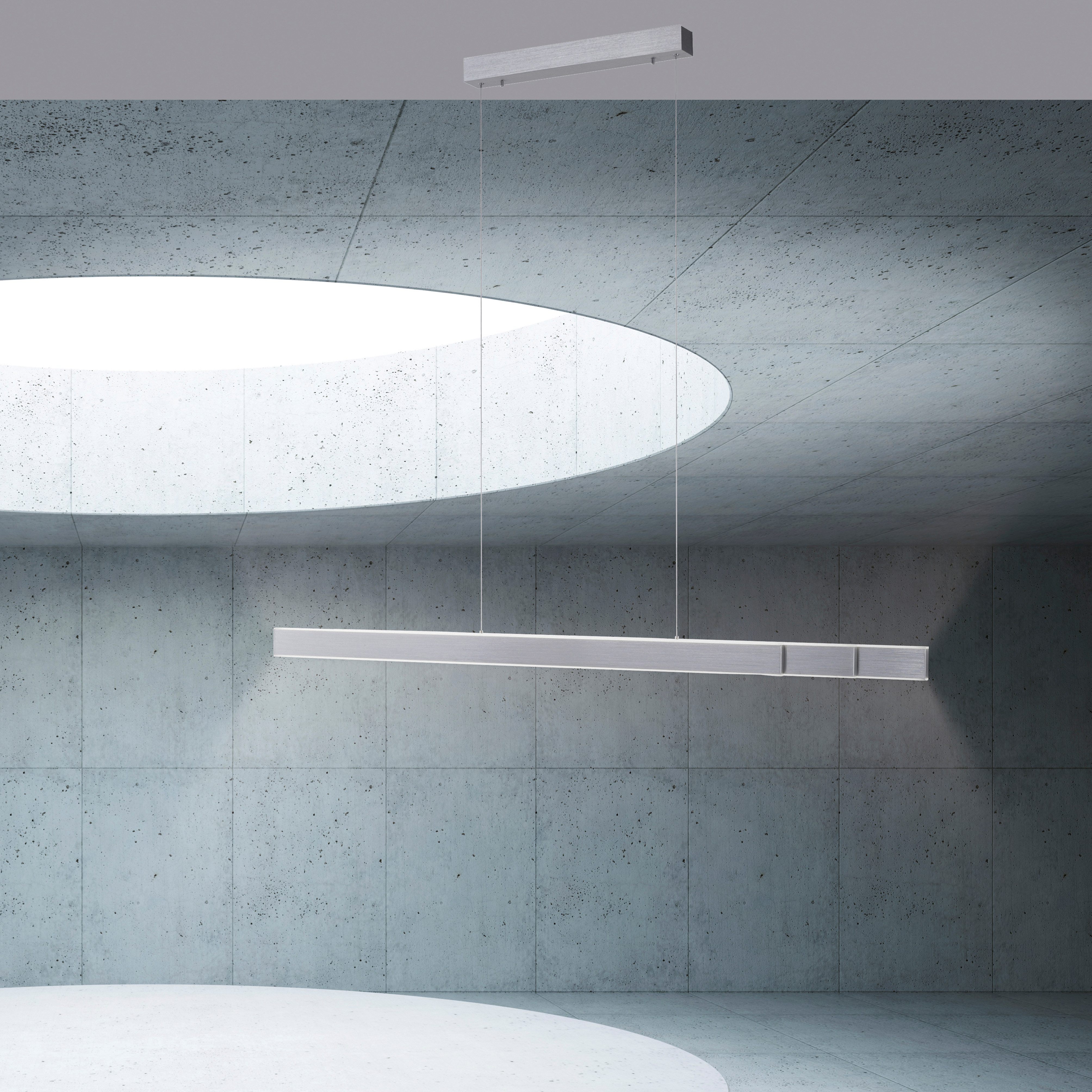 Neuhaus PURE LED Pendelleuchte PURE Lume, CCT - über Fernbedienung, LED fest integriert, warmweiß - kaltweiß, Dimmbar über Sensordimmer, 3-Stufen CCT, ausziehbar