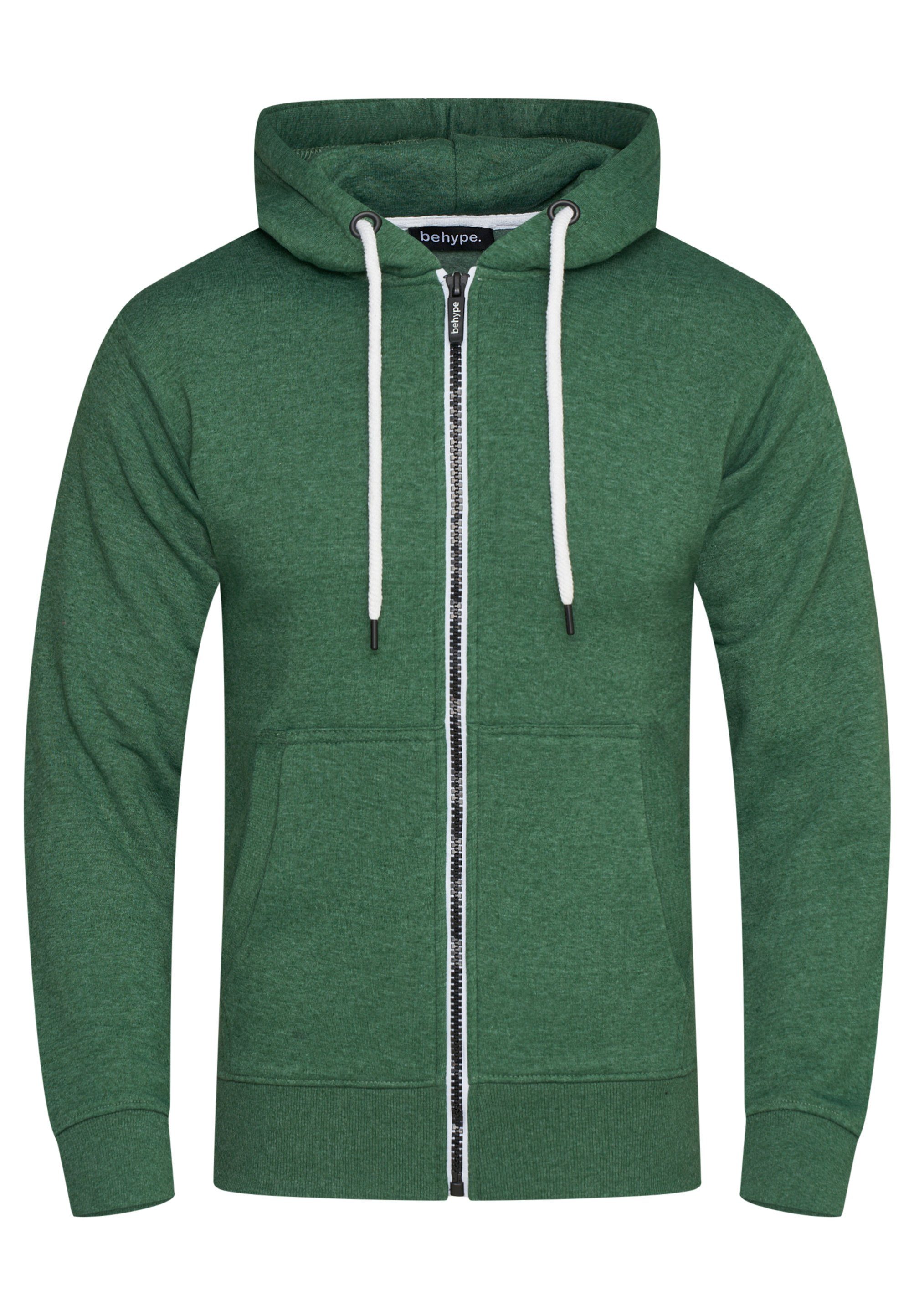 behype Kapuzensweatjacke BHSADAO Basic Kapuzenpullover Hoodie Pullover Swea günstig online kaufen