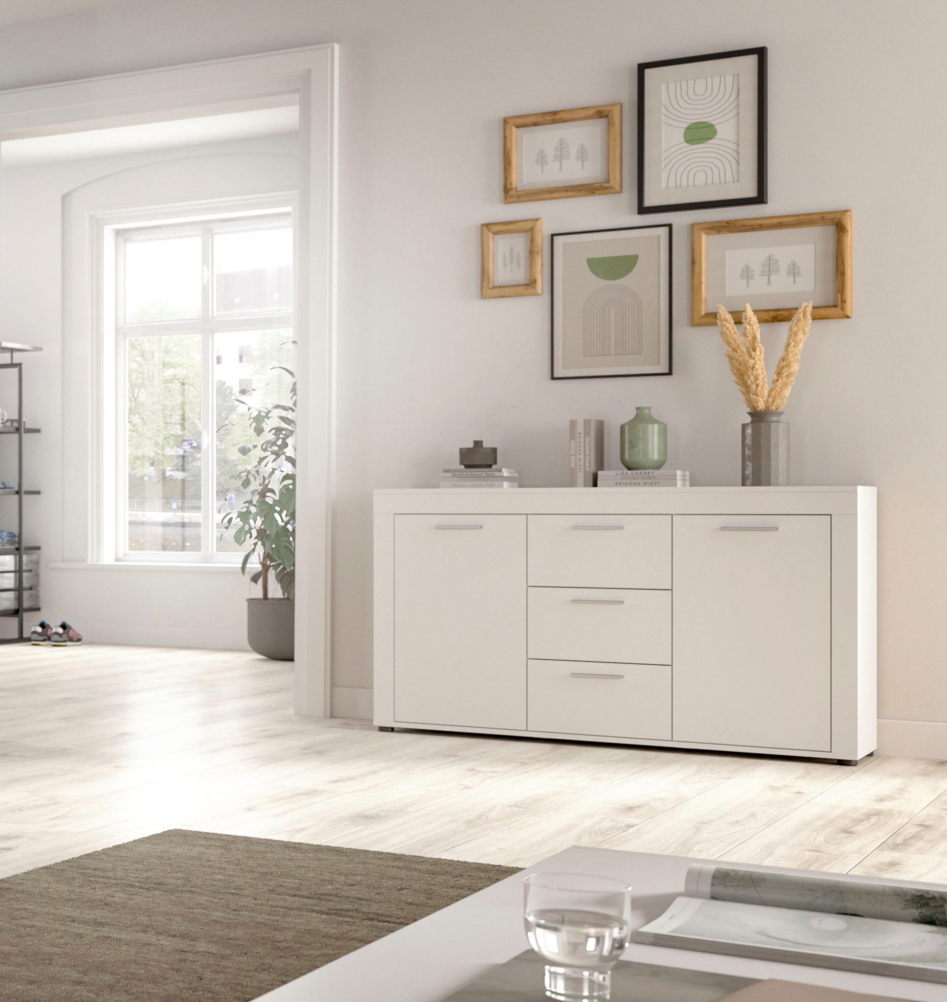 INOSIGN Sideboard Aosta, Breite 125 cm, in verschiedenen Farbausführungen, günstig online kaufen
