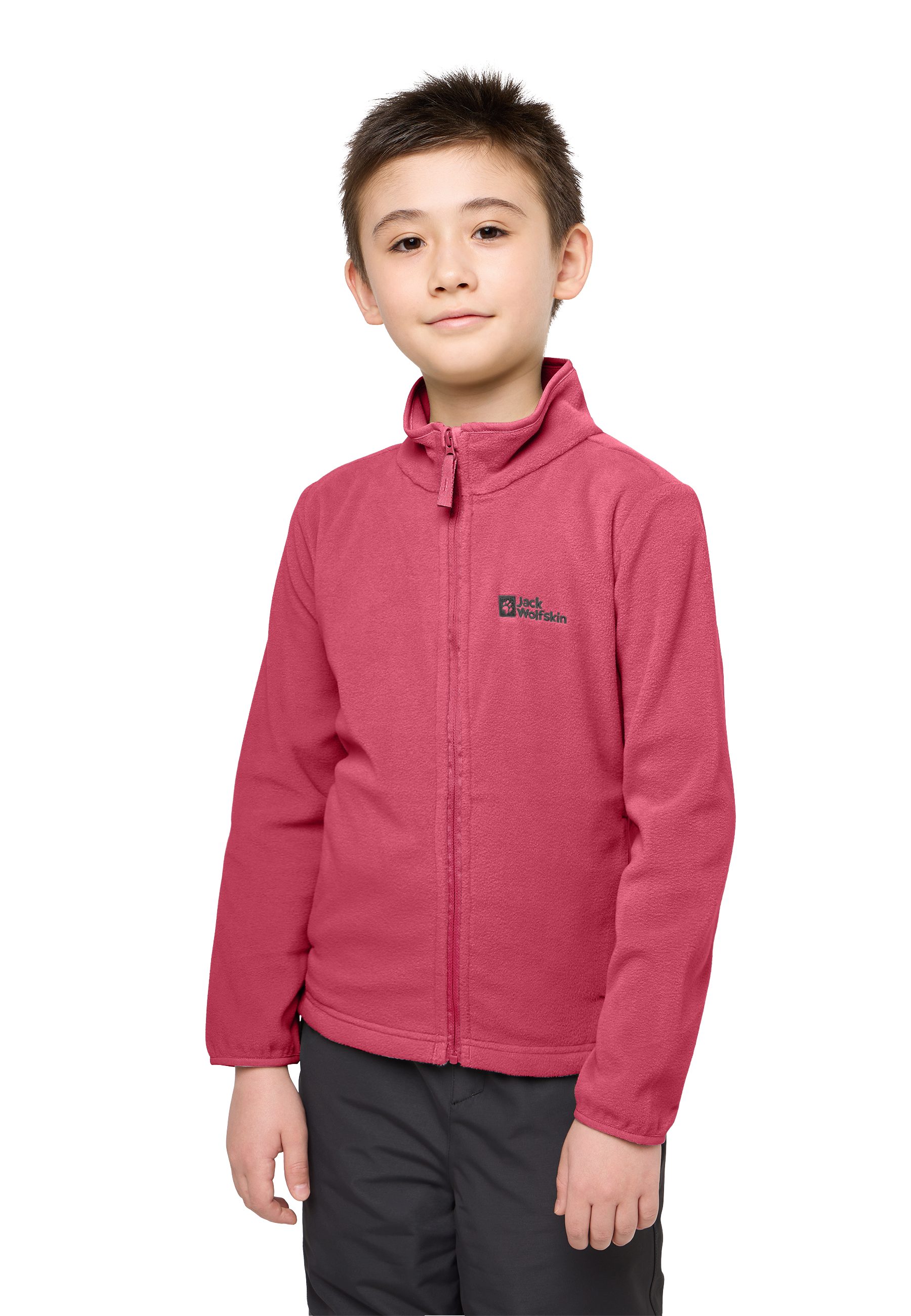 Jack Wolfskin Fleecejacke TAUNUS JACKET K Winddicht, wärmend, atmungsaktiv, Übergangsjacke, für Kinder