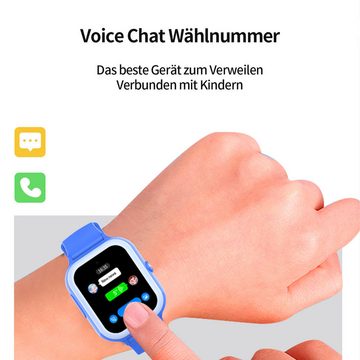 Welikera Kinderuhr, 4G 2MP GPS sprechende Uhr IP67 Wasserdicht Smartwatch